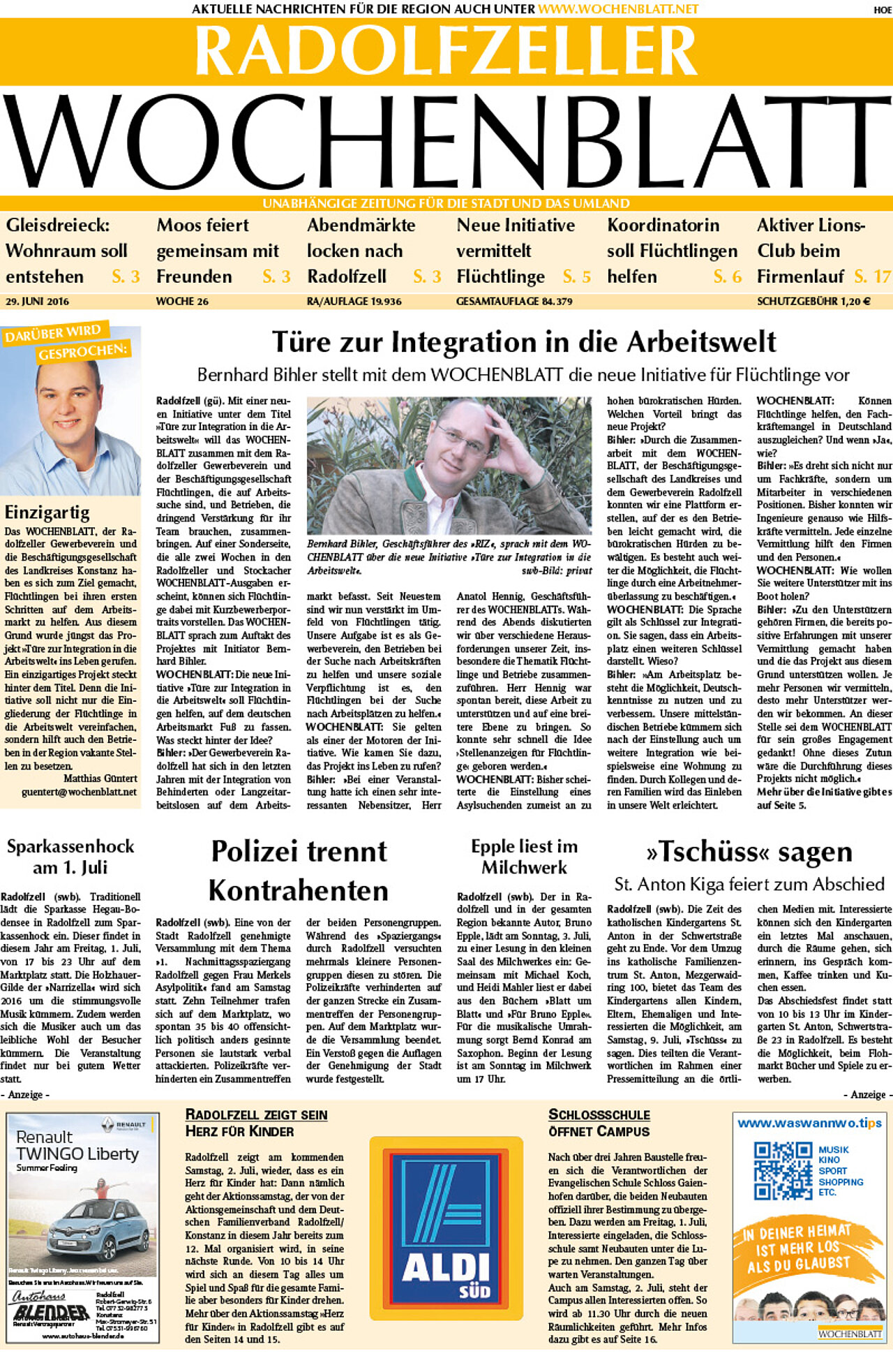 Ausgabe 26 vom 29. Juni 2016