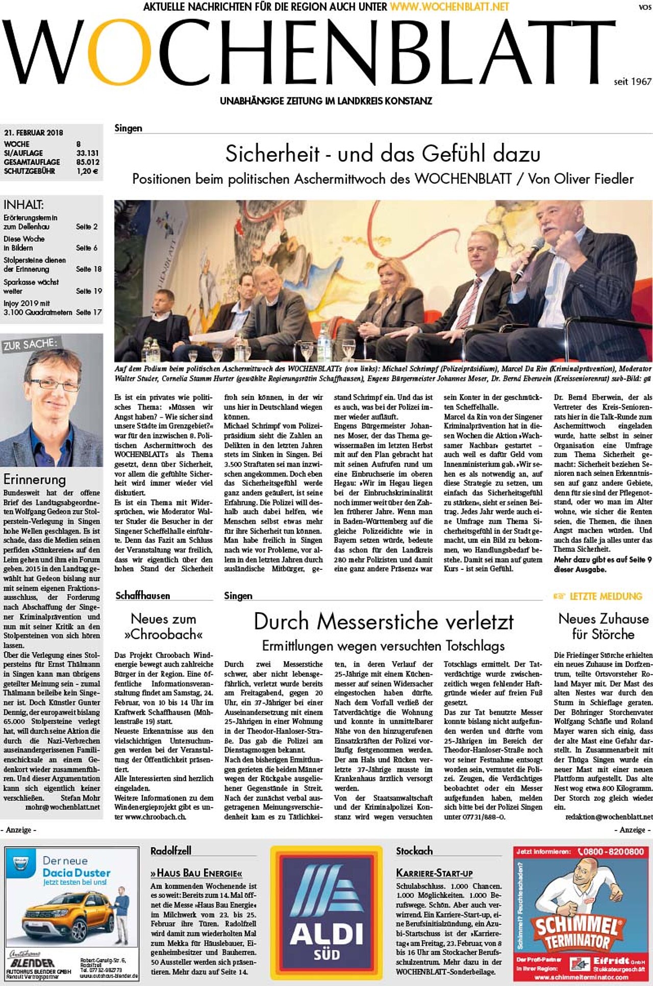Ausgabe 08 vom 21. Februar 2018