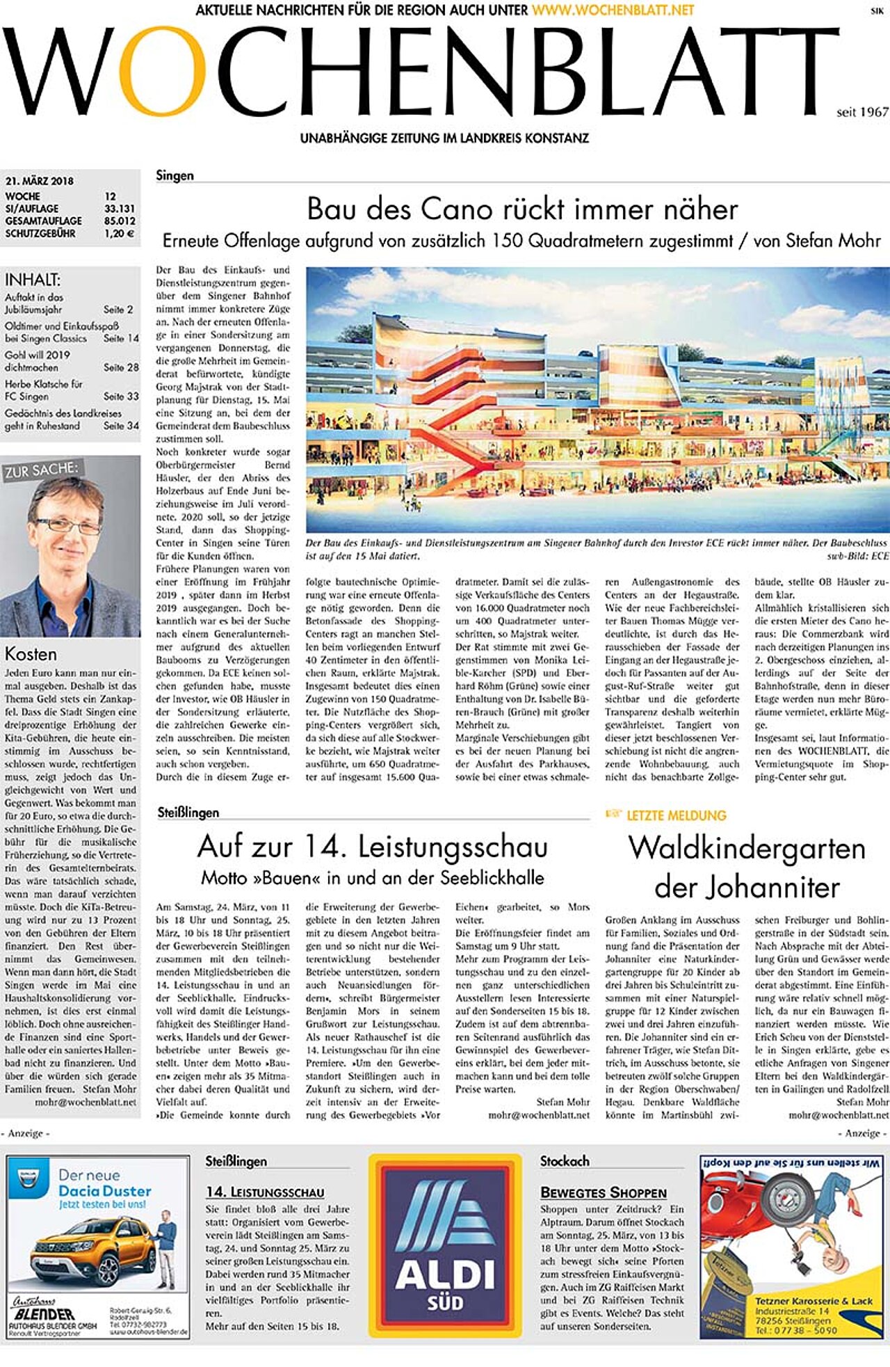 Ausgabe 12 vom 21. März 2018