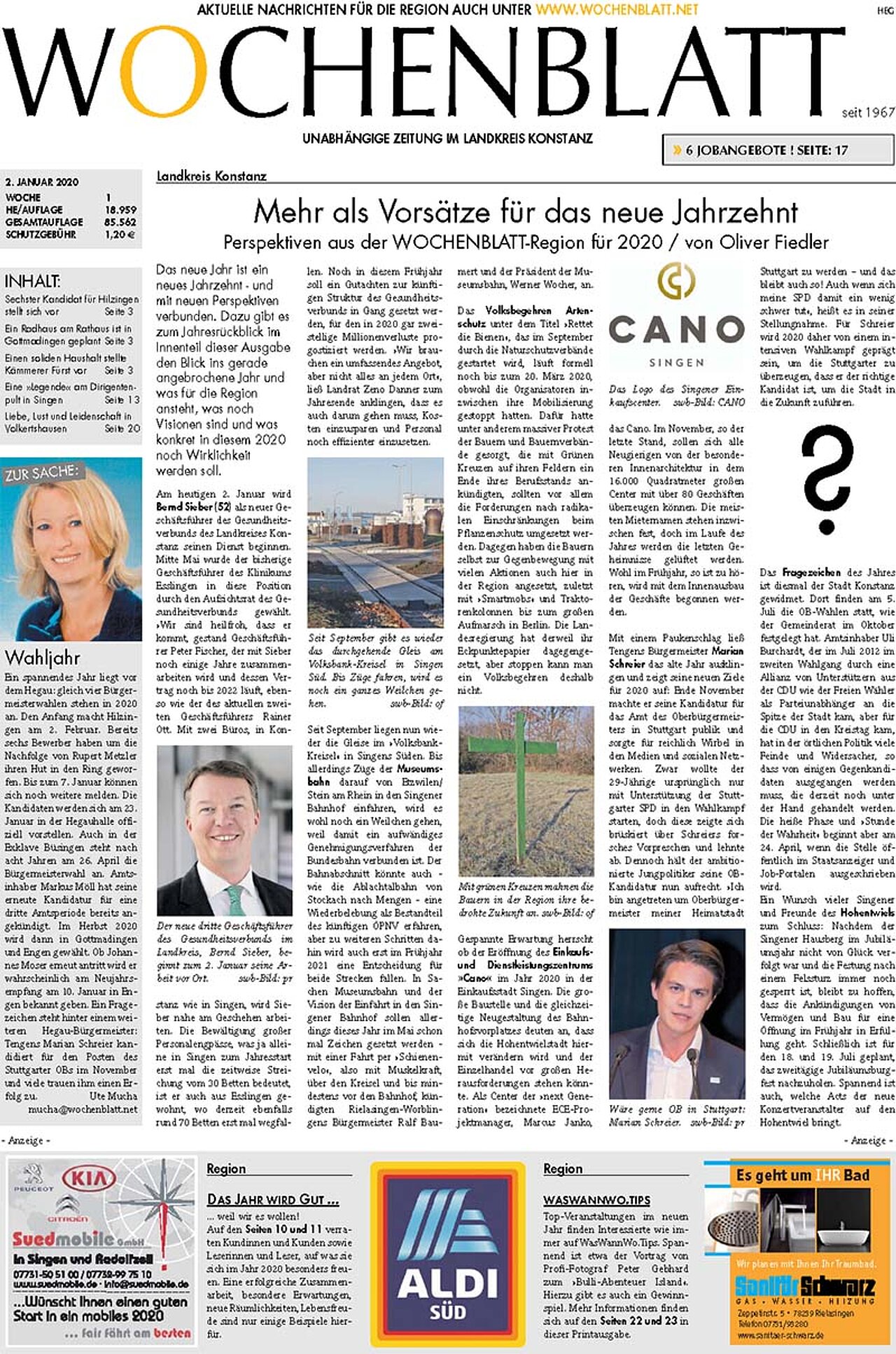 Ausgabe 01 vom 02. Januar 2020