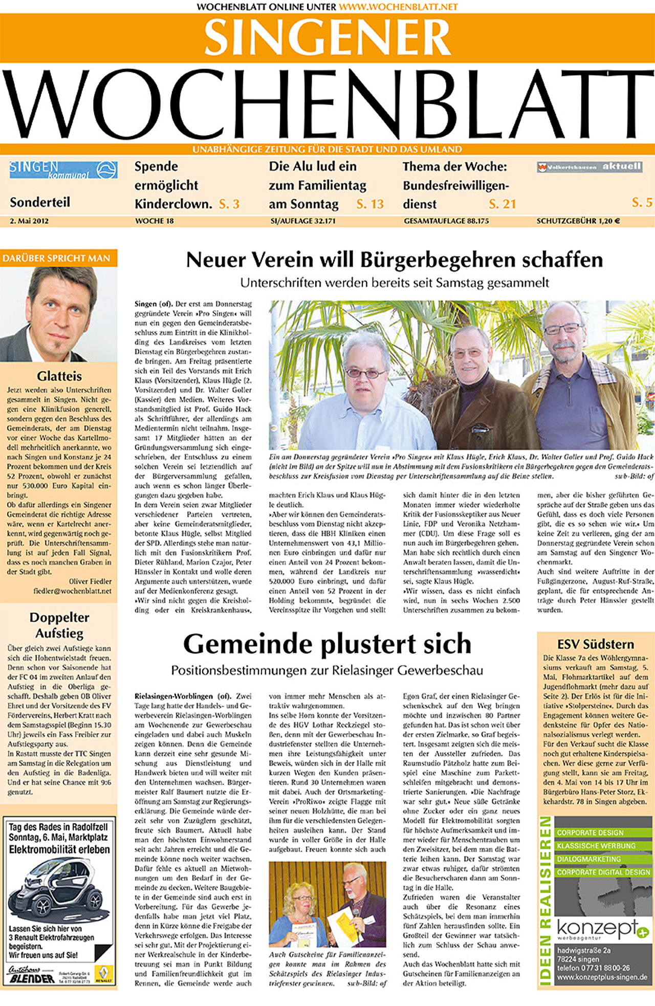 Ausgabe 18 vom 02. Mai 2012