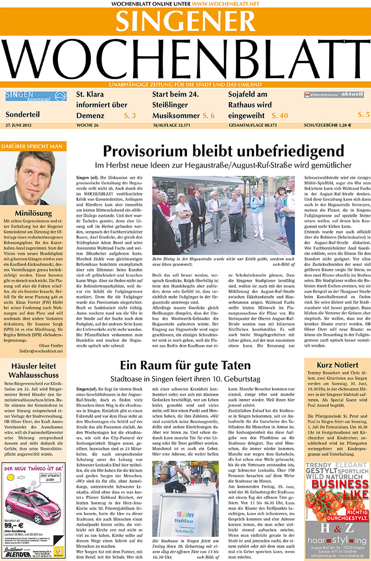 Ausgabe 26 vom 27. Juni 2012