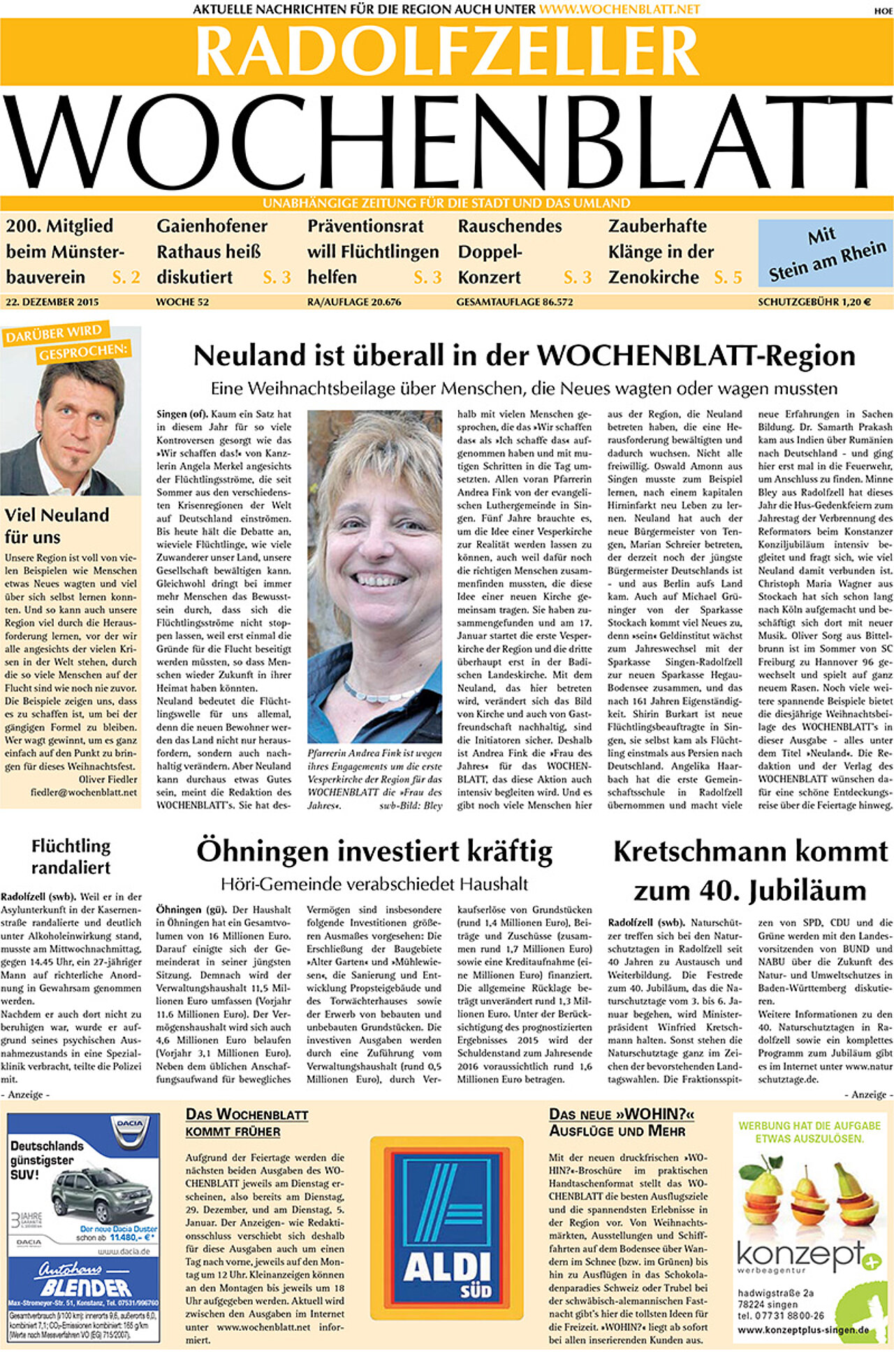 Ausgabe 52 vom 22. Dezember 2015