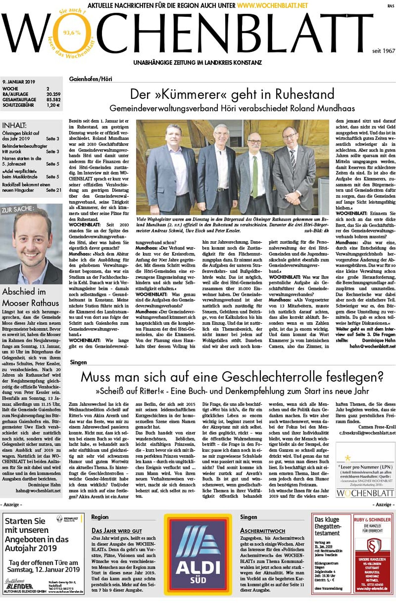 Ausgabe 02 vom 09. Januar 2019