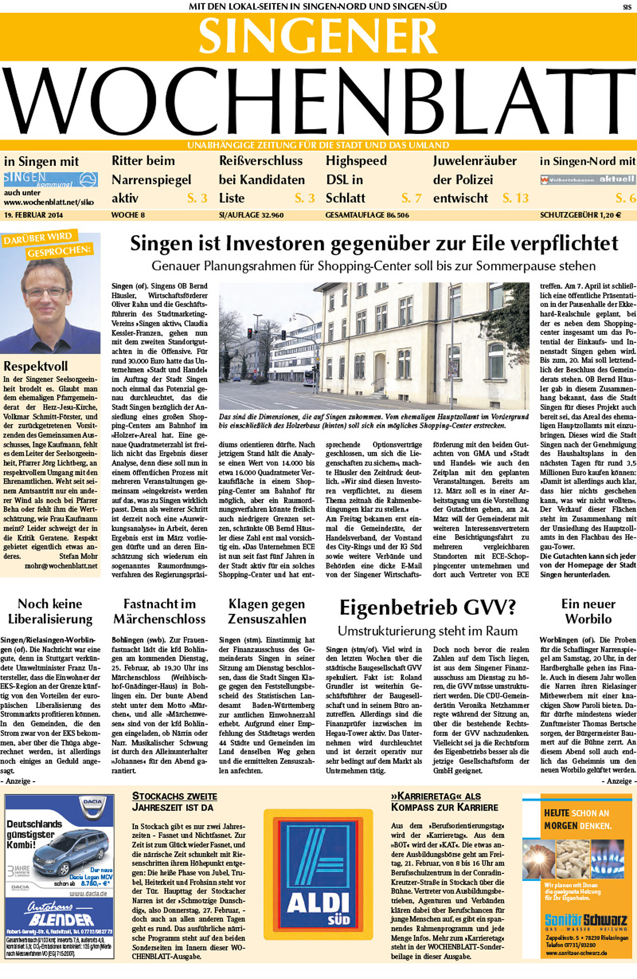 Ausgabe 08 vom 19. Februar 2014