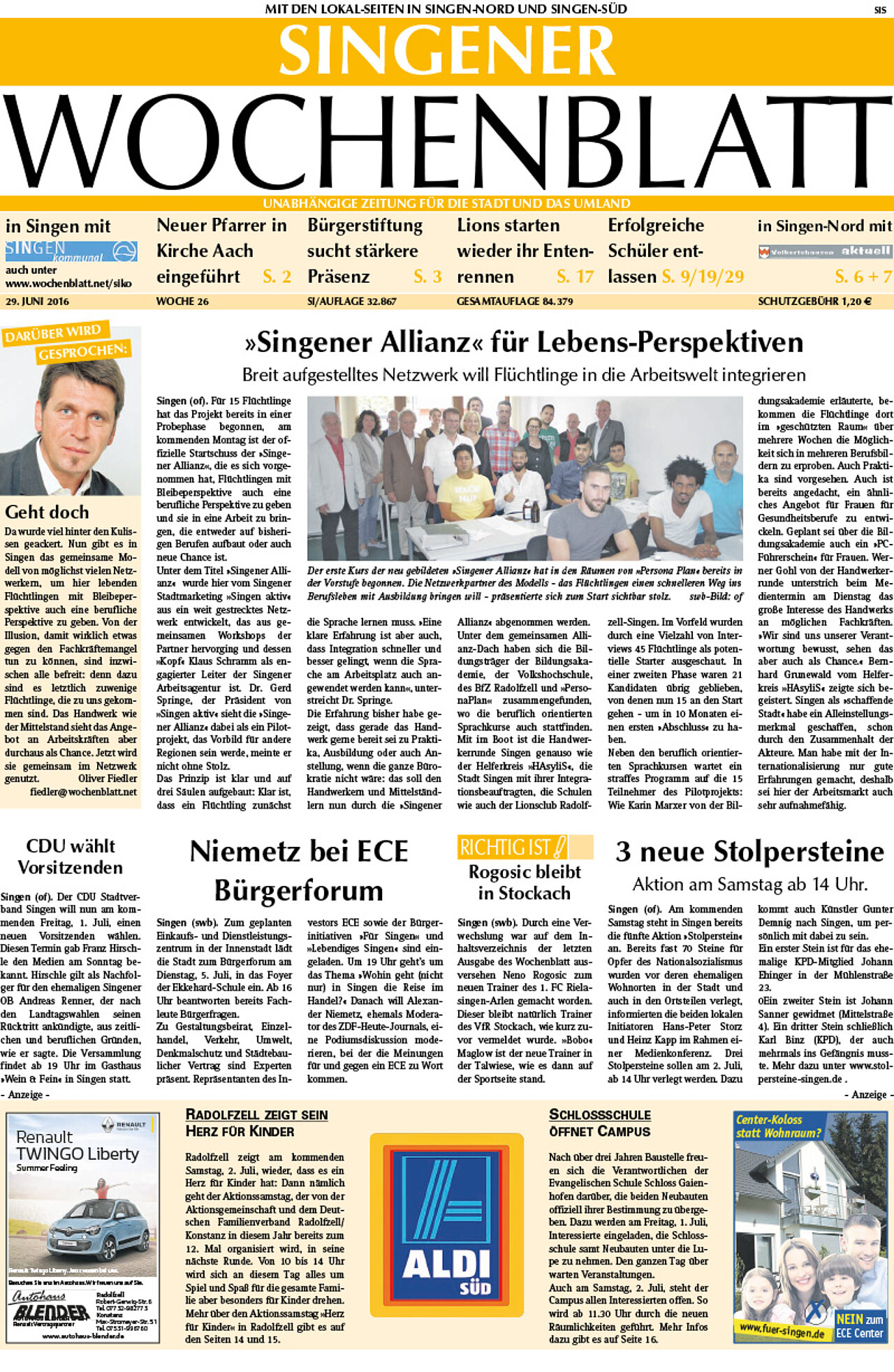 Ausgabe 26 vom 29. Juni 2016