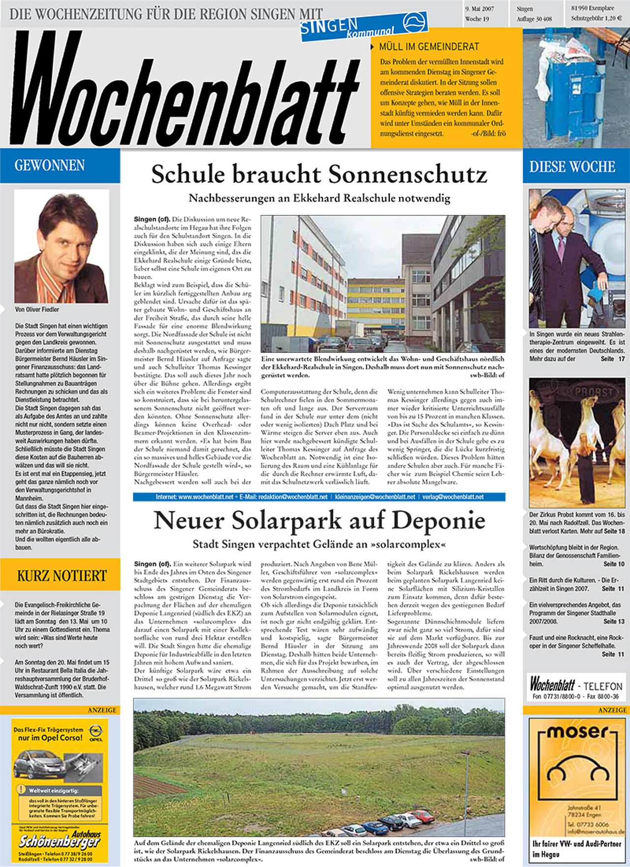Ausgabe 19 vom 09. Mai 2007