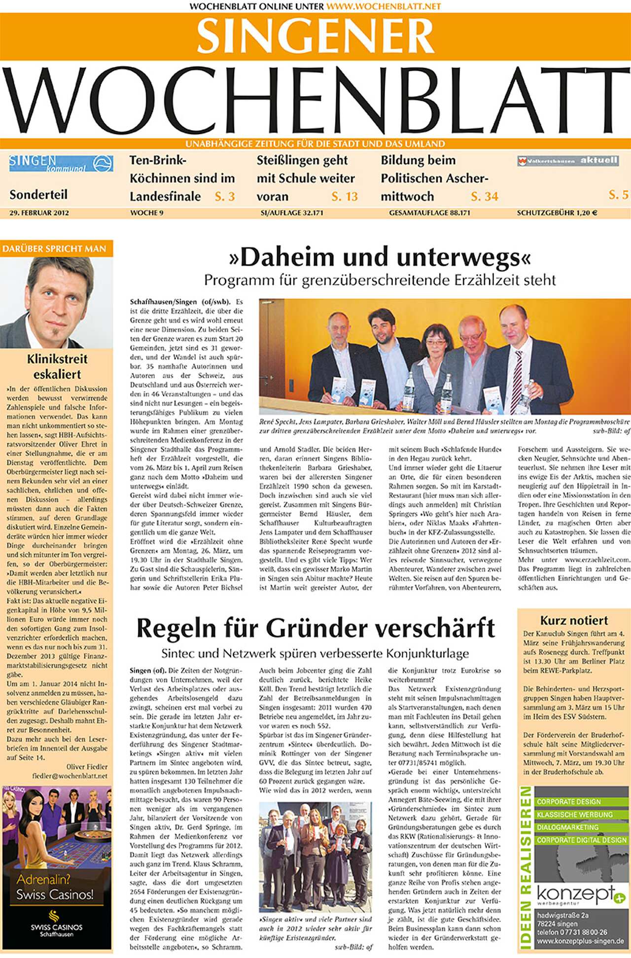 Ausgabe 09 vom 29. Februar 2012