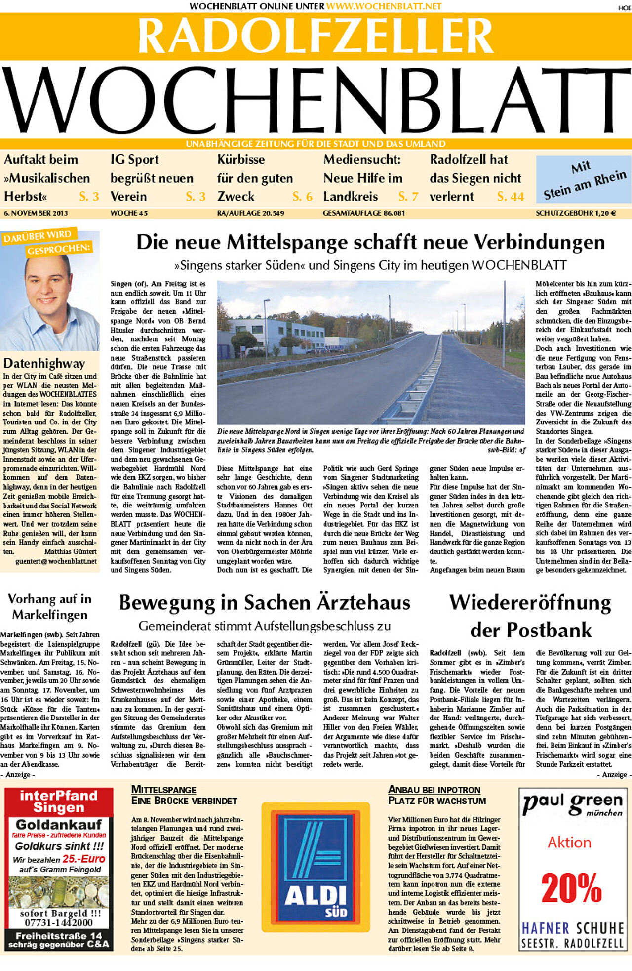 Ausgabe 45 vom 06. November 2013