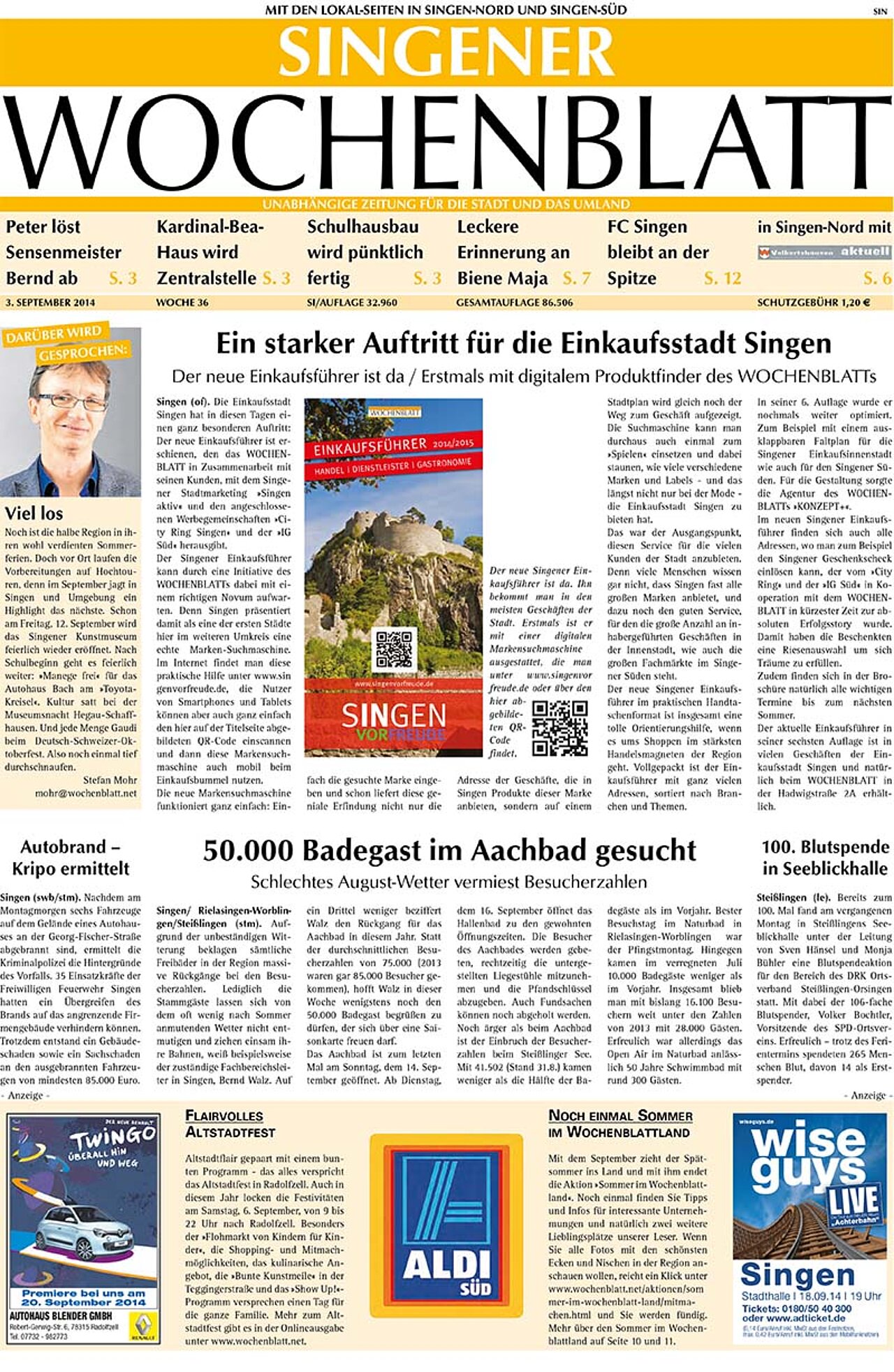 Ausgabe 36 vom 03. September 2014