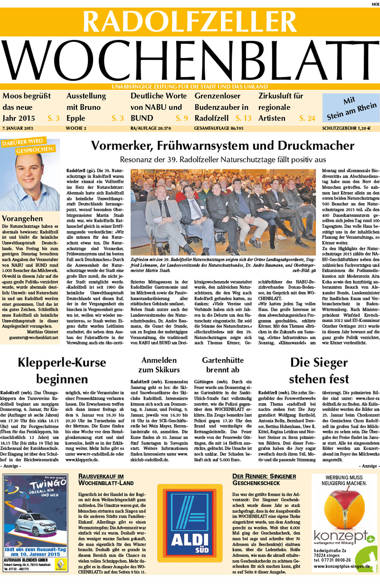 Ausgabe 02 vom 07. Januar 2015