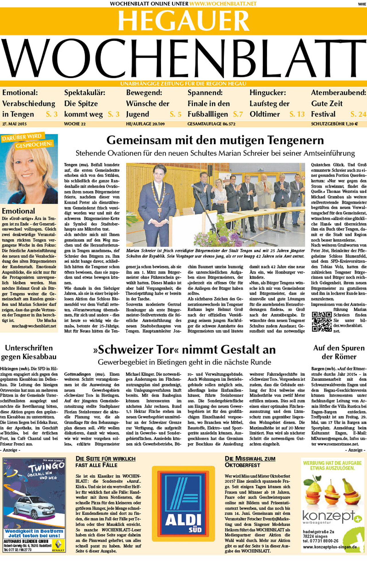 Ausgabe 22 vom 27. Mai 2015