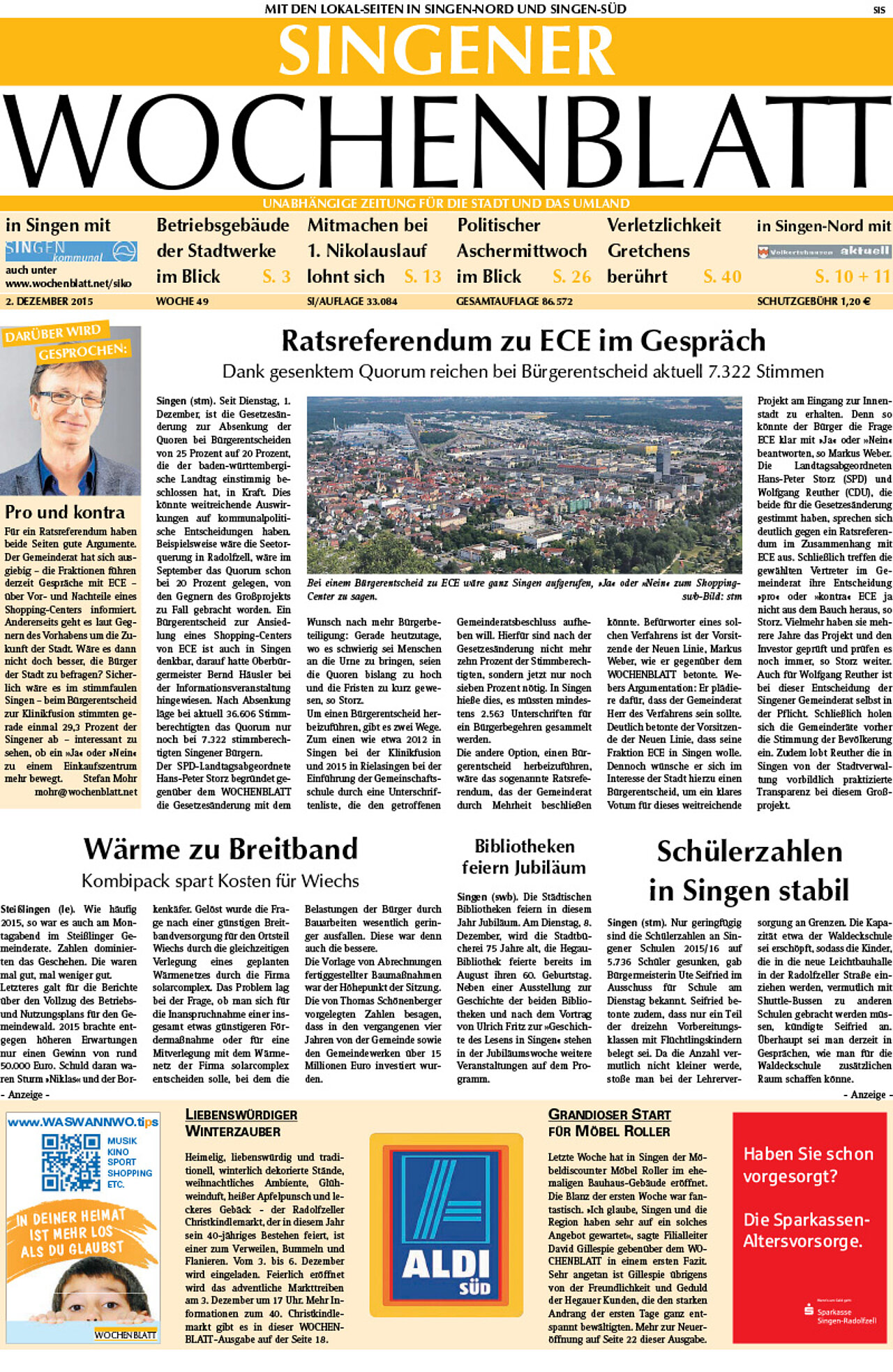 Ausgabe 49 vom 02. Dezember 2015