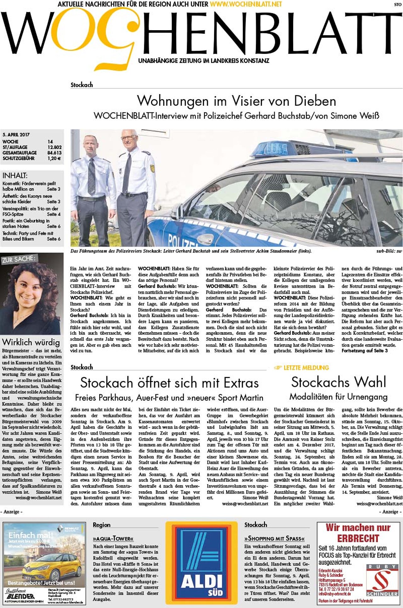 Ausgabe 14 vom 05. April 2017