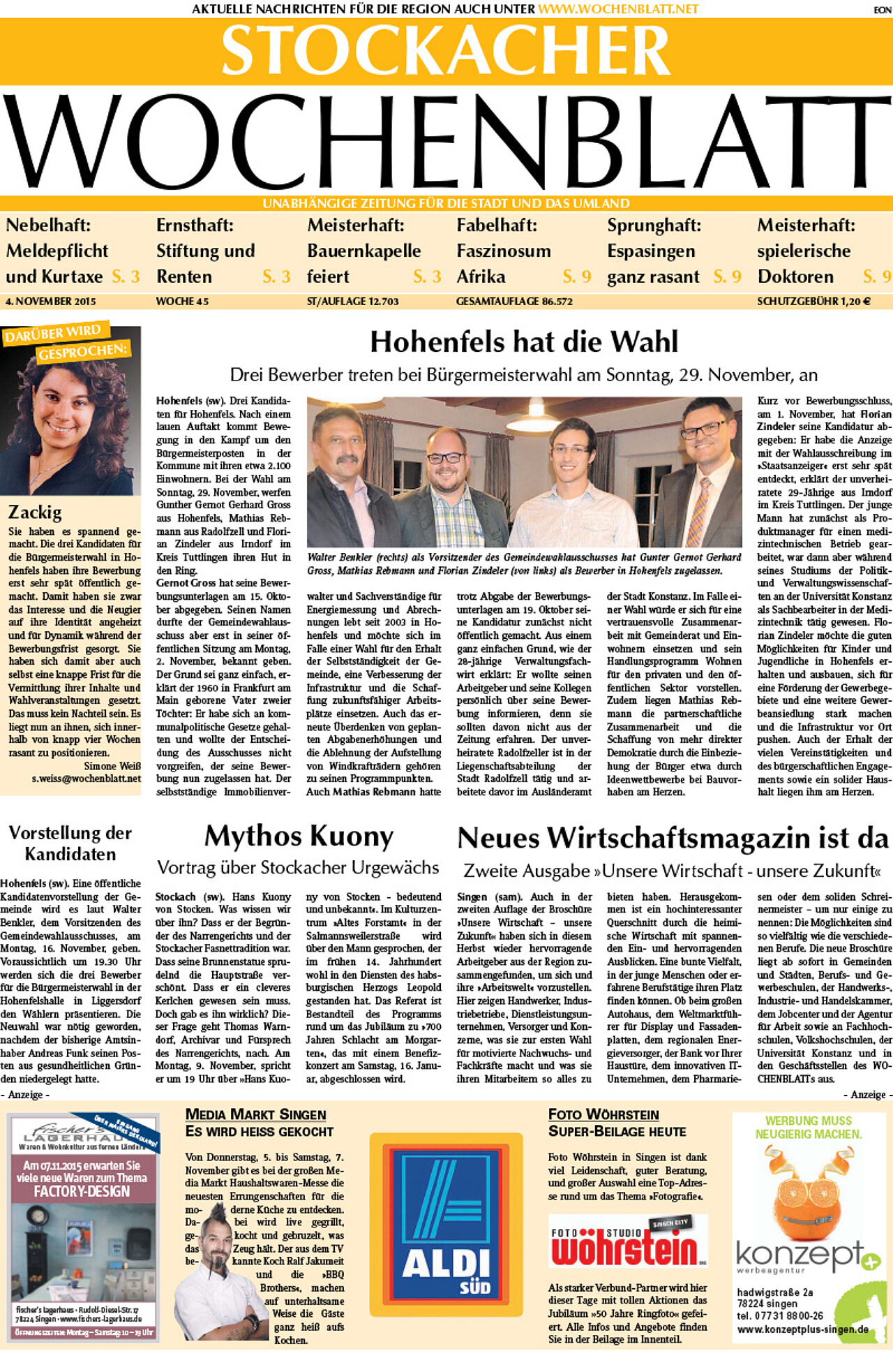 Ausgabe 45 vom 04. November 2015