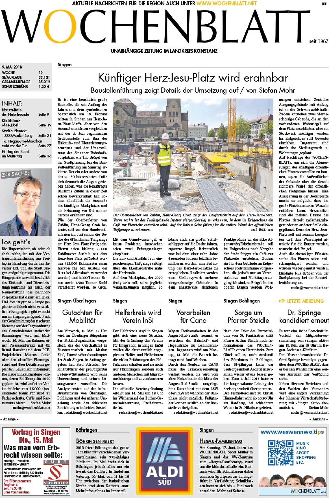 Ausgabe 19 vom 09. Mai 2018