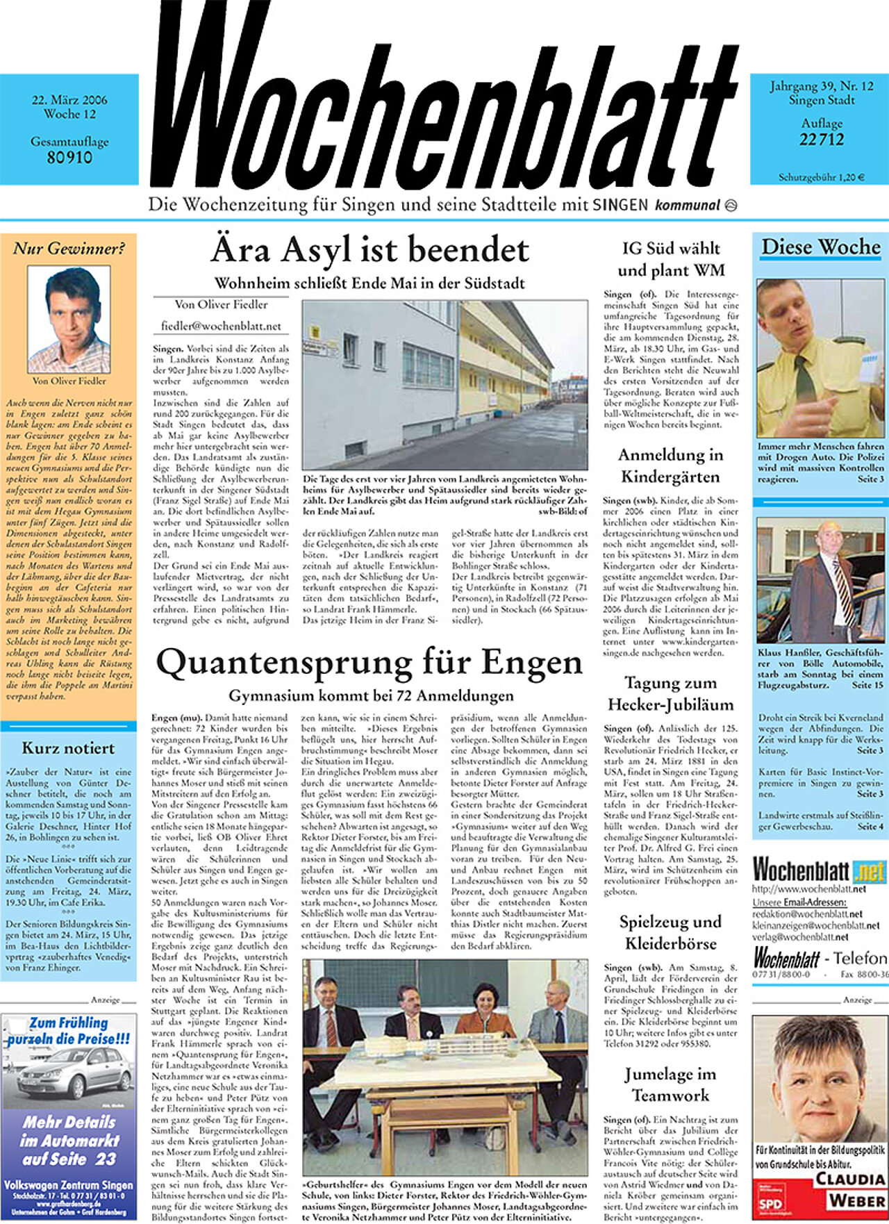 Ausgabe 12 vom 22. März 2006