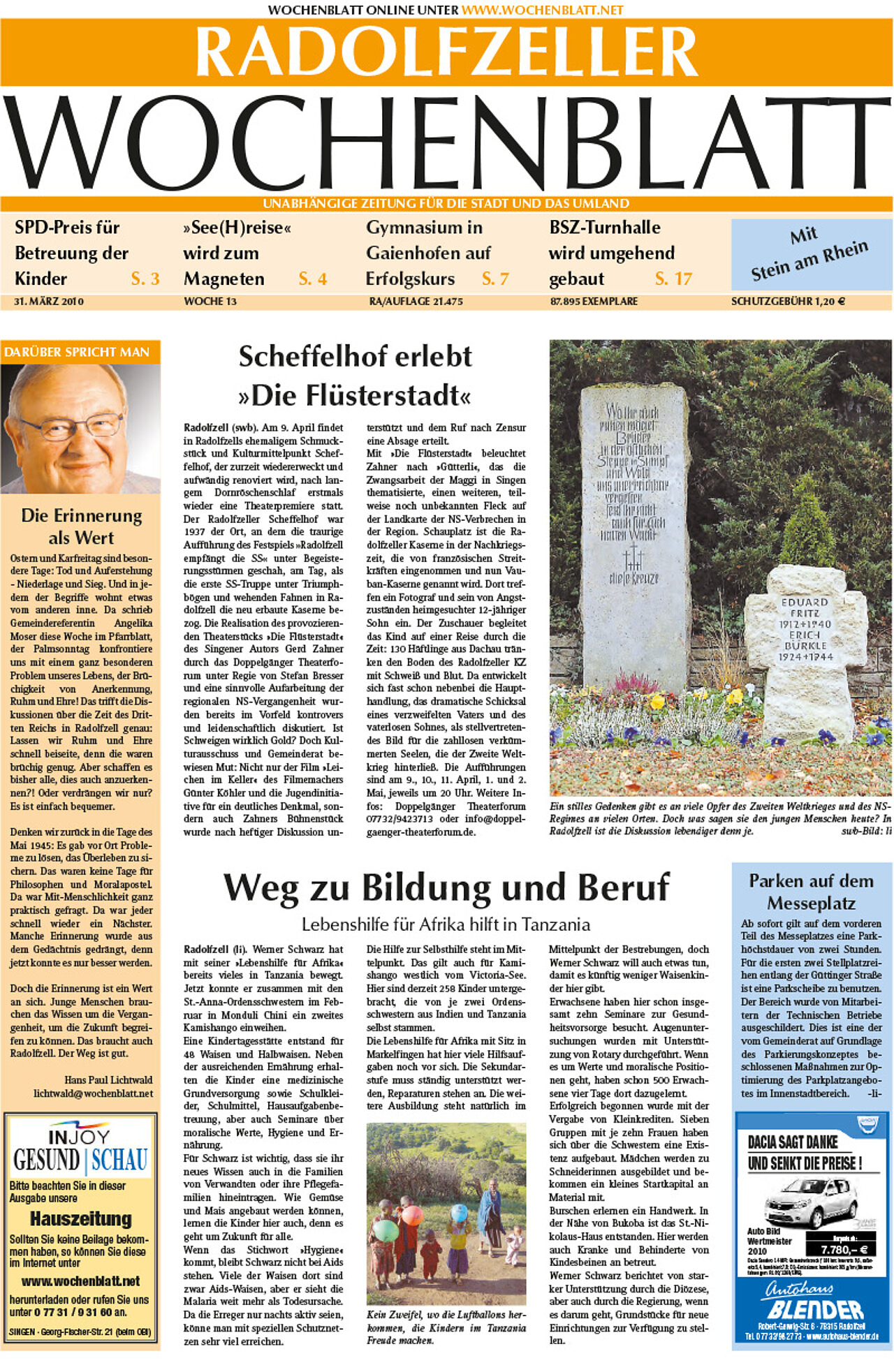 Ausgabe 13 vom 31. März 2010