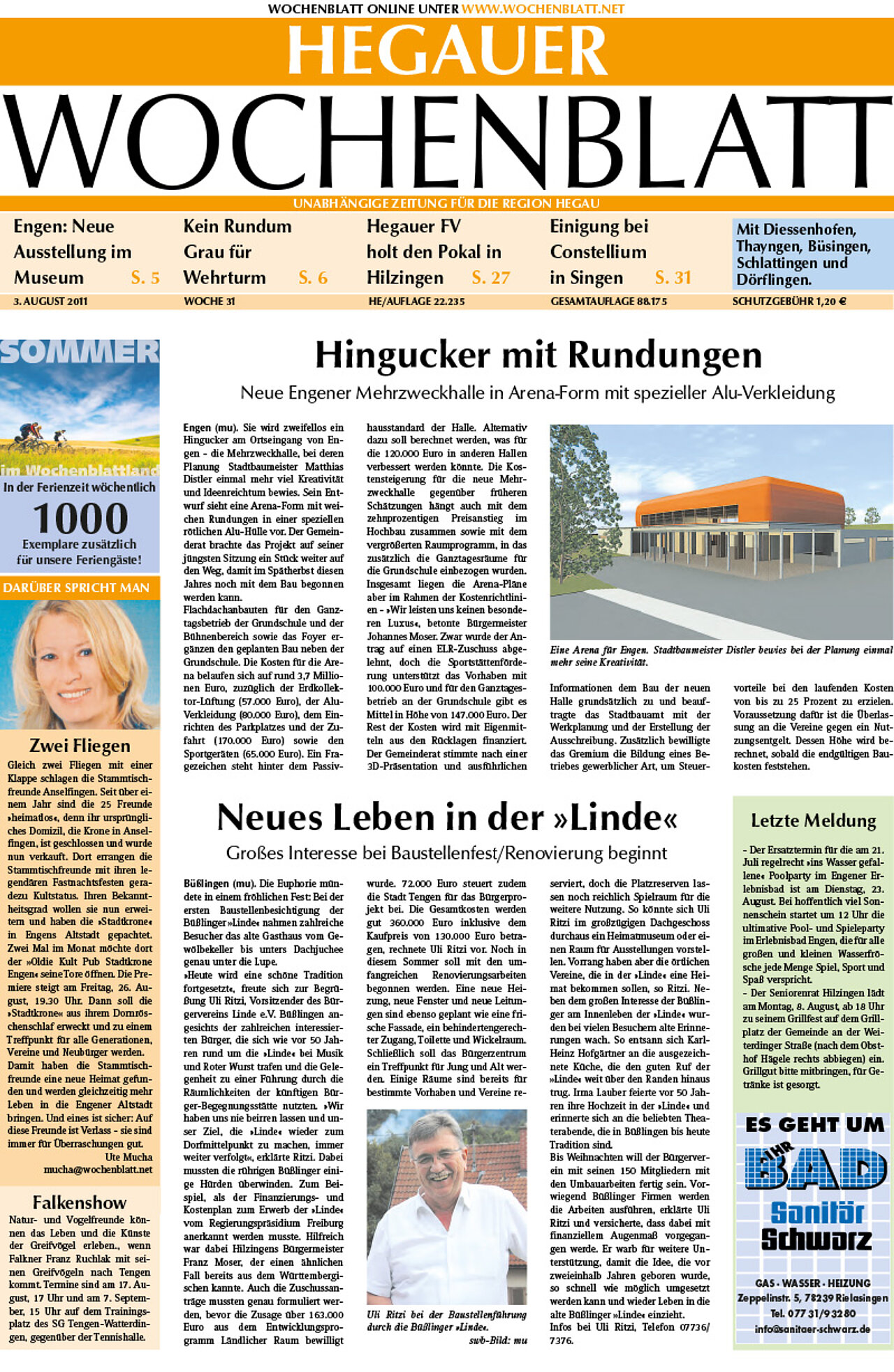 Ausgabe 31 vom 03. August 2011