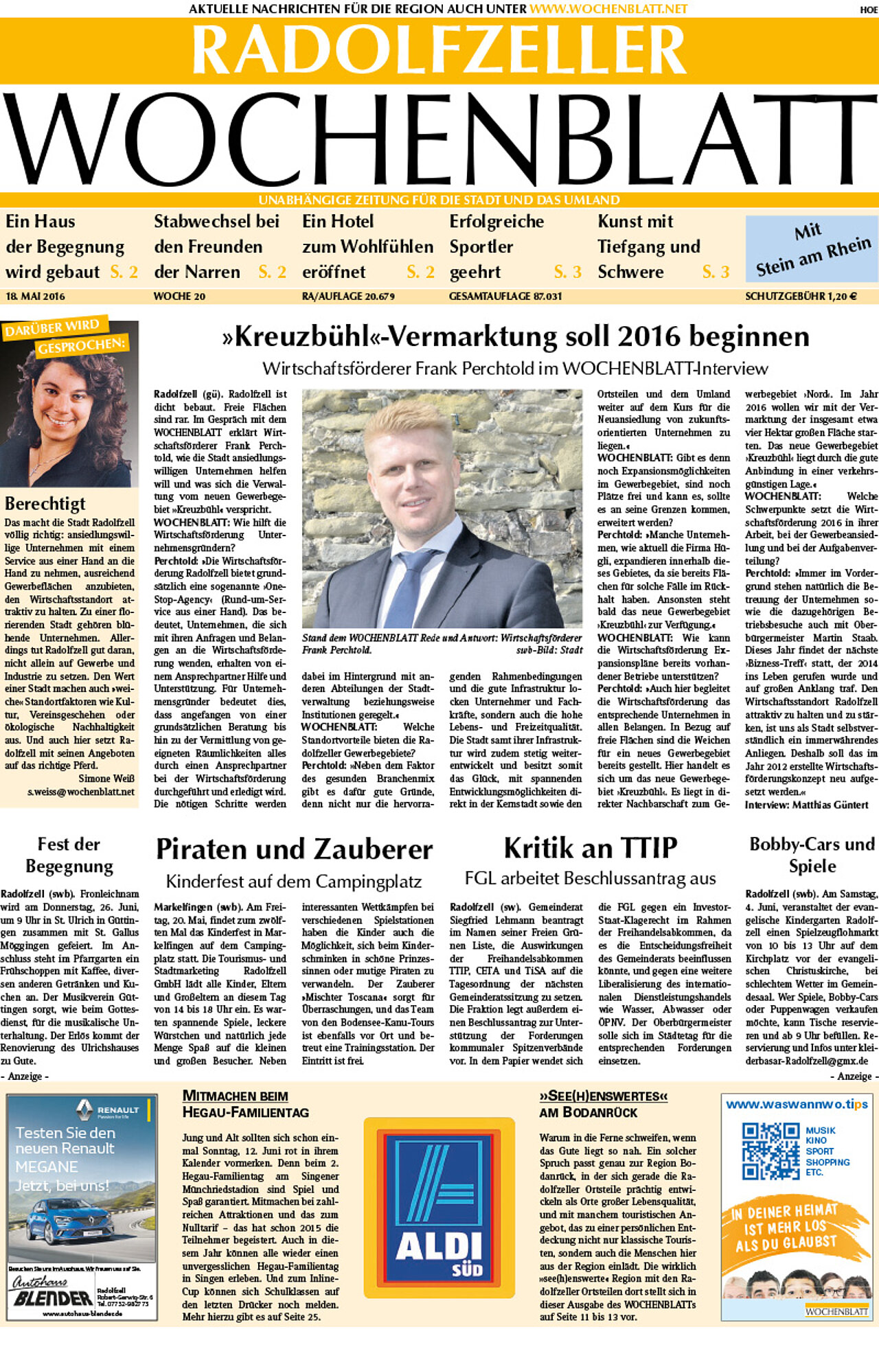 Ausgabe 20 vom 18. Mai 2016