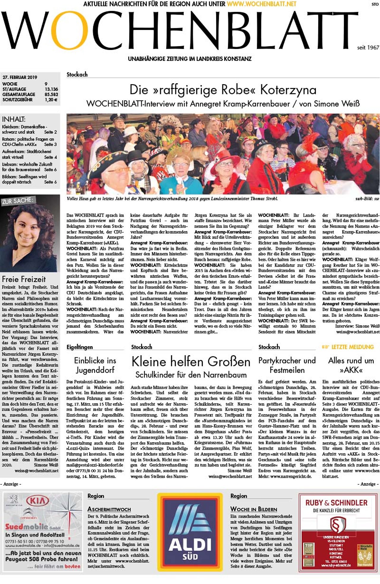 Ausgabe 09 vom 27. Februar 2019