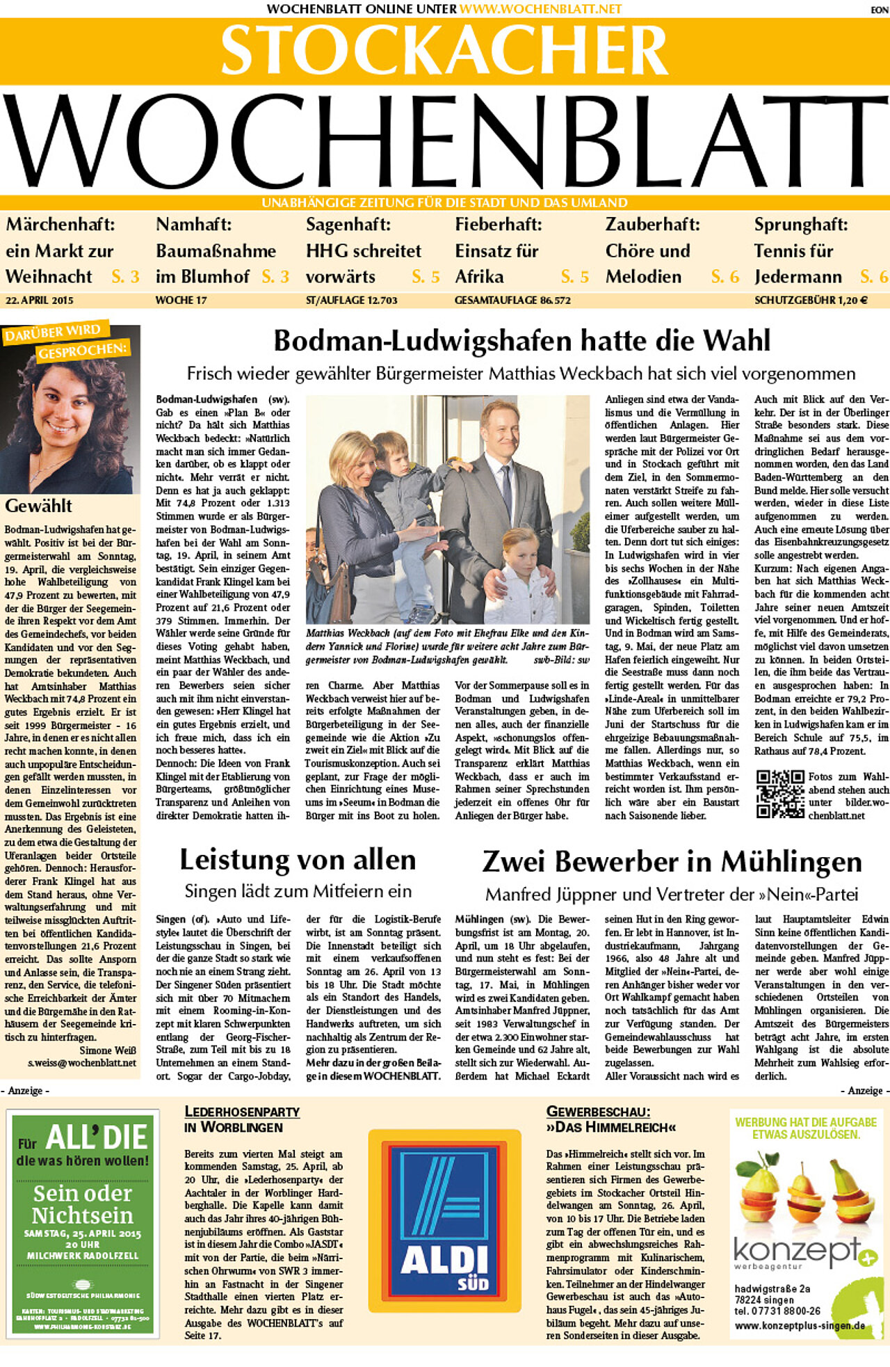 Ausgabe 17 vom 22. April 2015