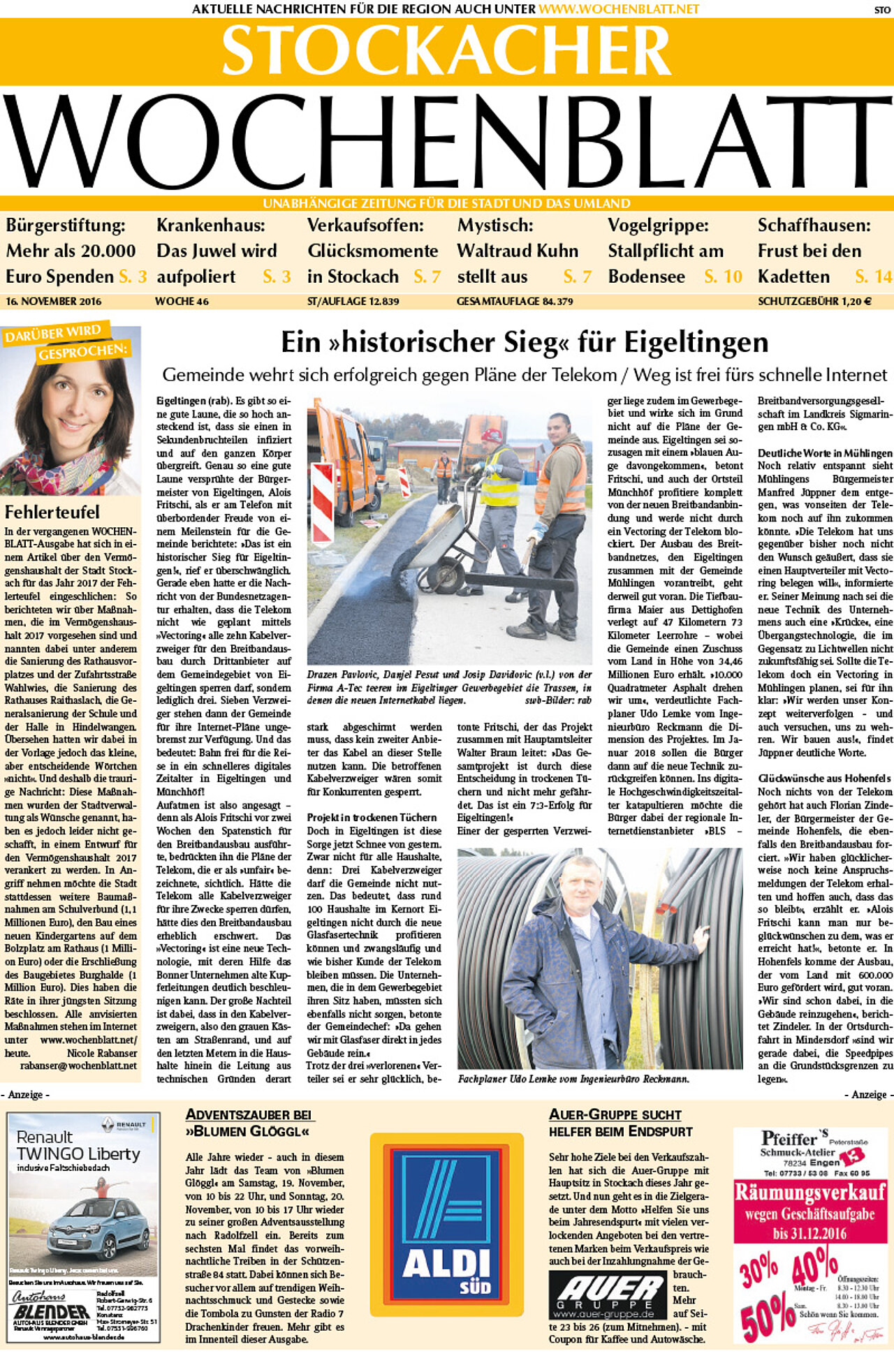 Ausgabe 46 vom 16. November 2016