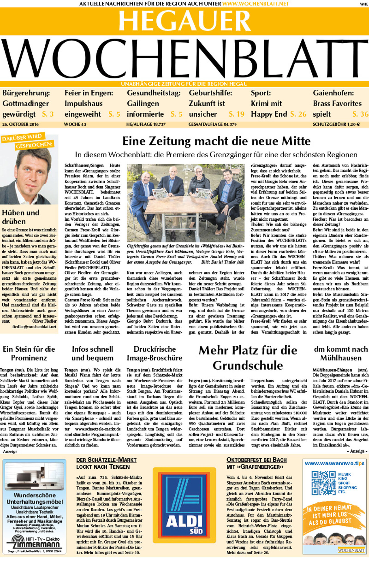 Ausgabe 43 vom 26. Oktober 2016