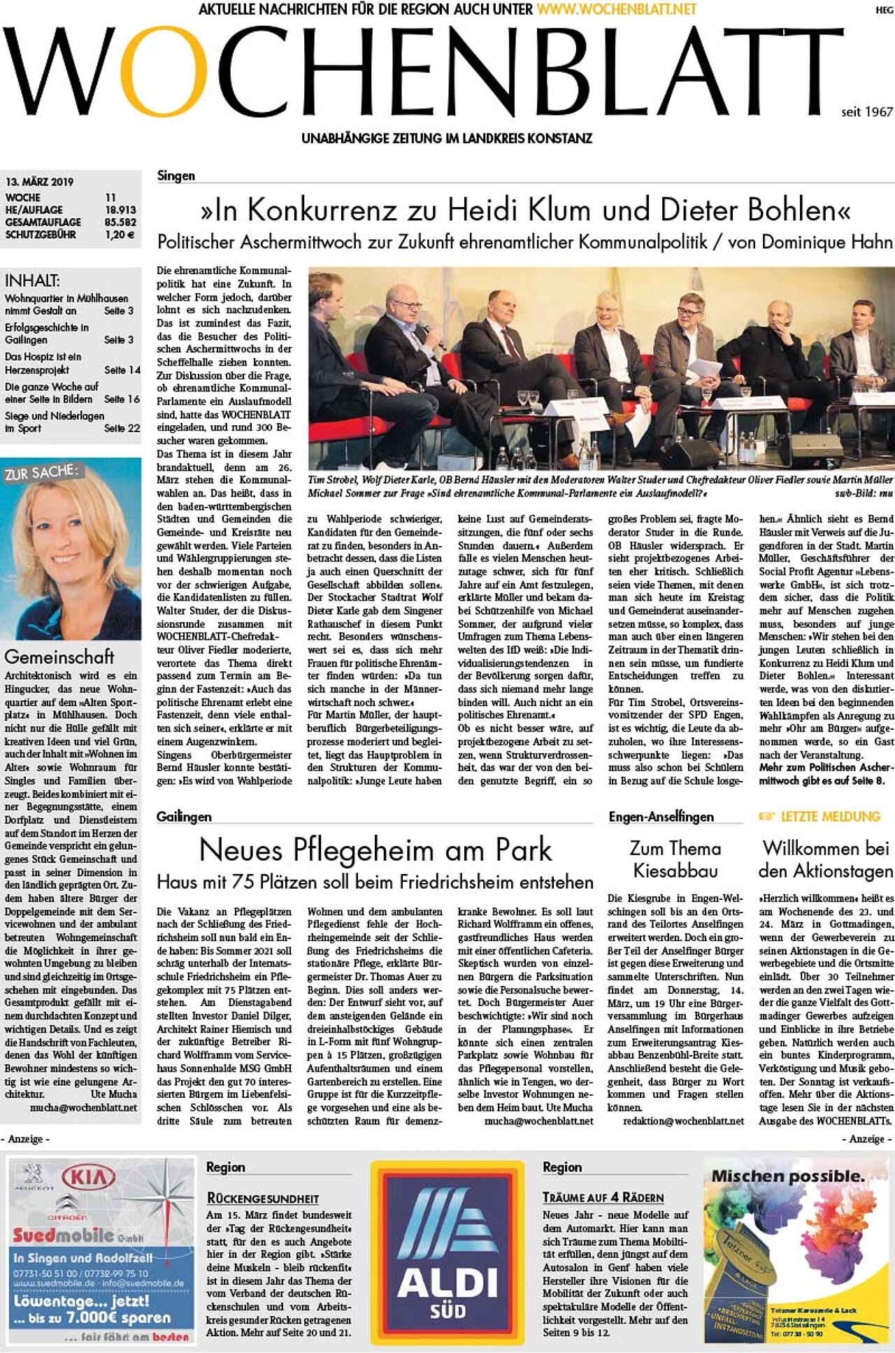 Ausgabe 11 vom 13. März 2019
