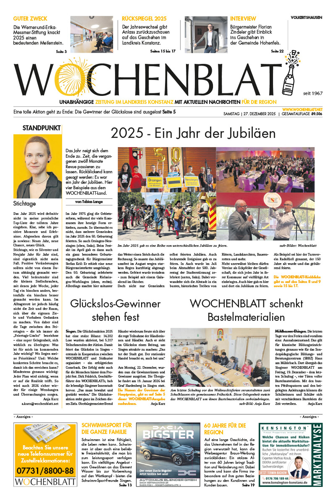 Ausgabe 52 vom 20. Dezember 2025