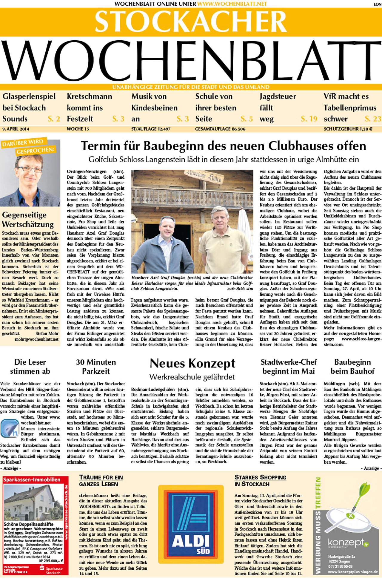 Ausgabe 15 vom 09. April 2014