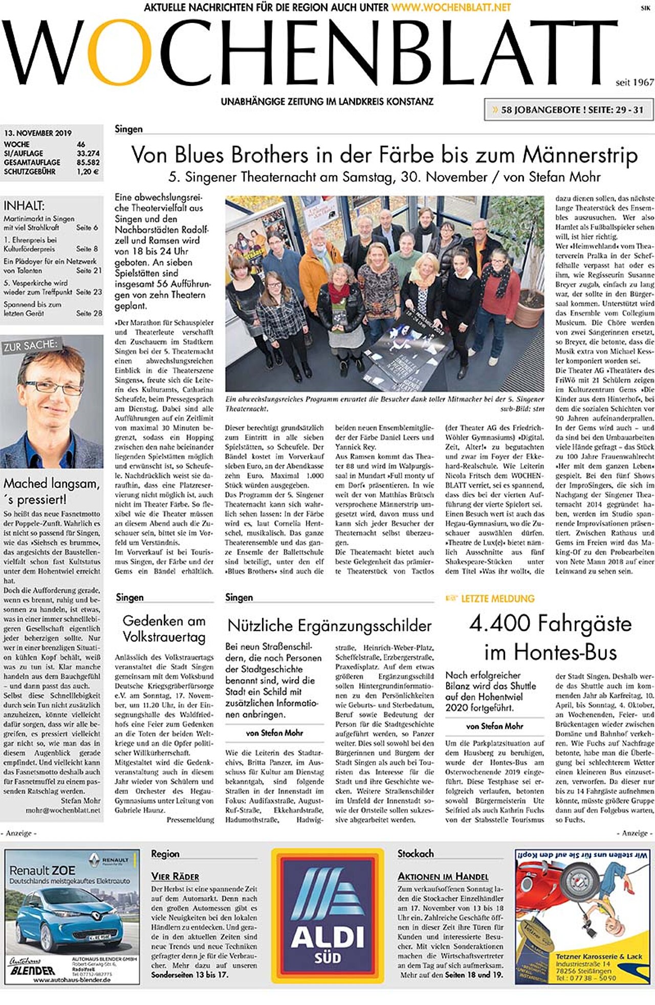Ausgabe 46 vom 13. November 2019