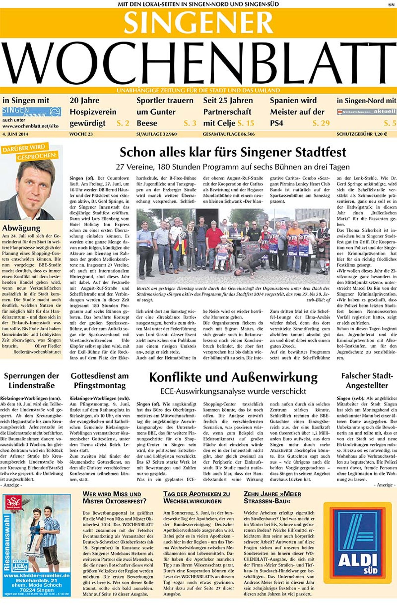 Ausgabe 23 vom 04. Juni 2014