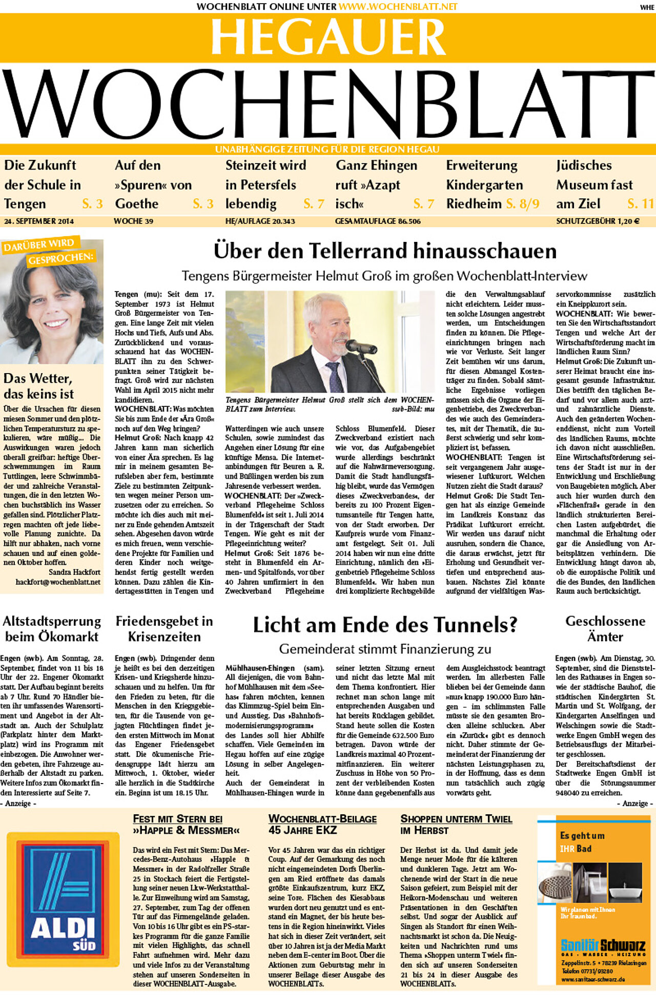 Ausgabe 39 vom 24. September 2014
