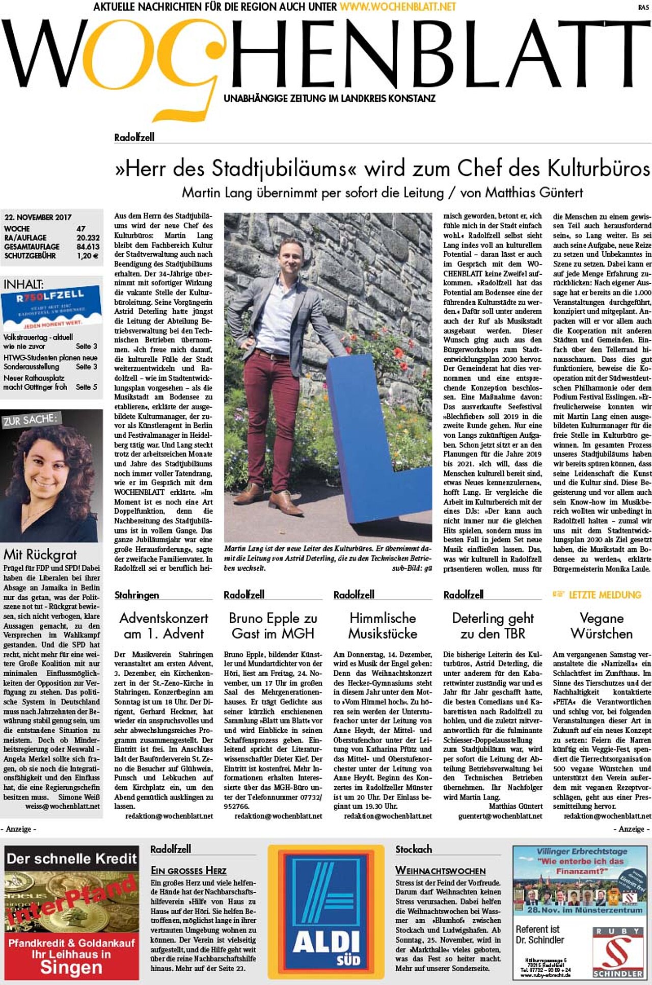 Ausgabe 47 vom 22. November 2017