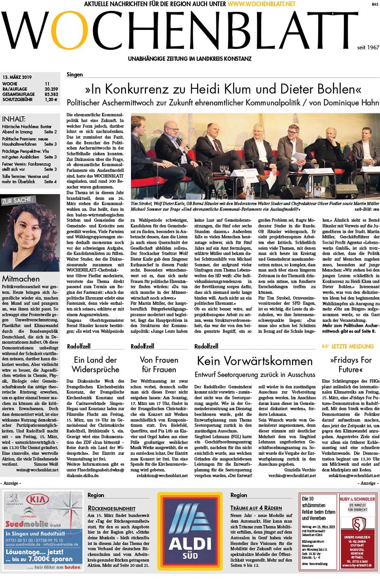 Ausgabe 11 vom 13. März 2019