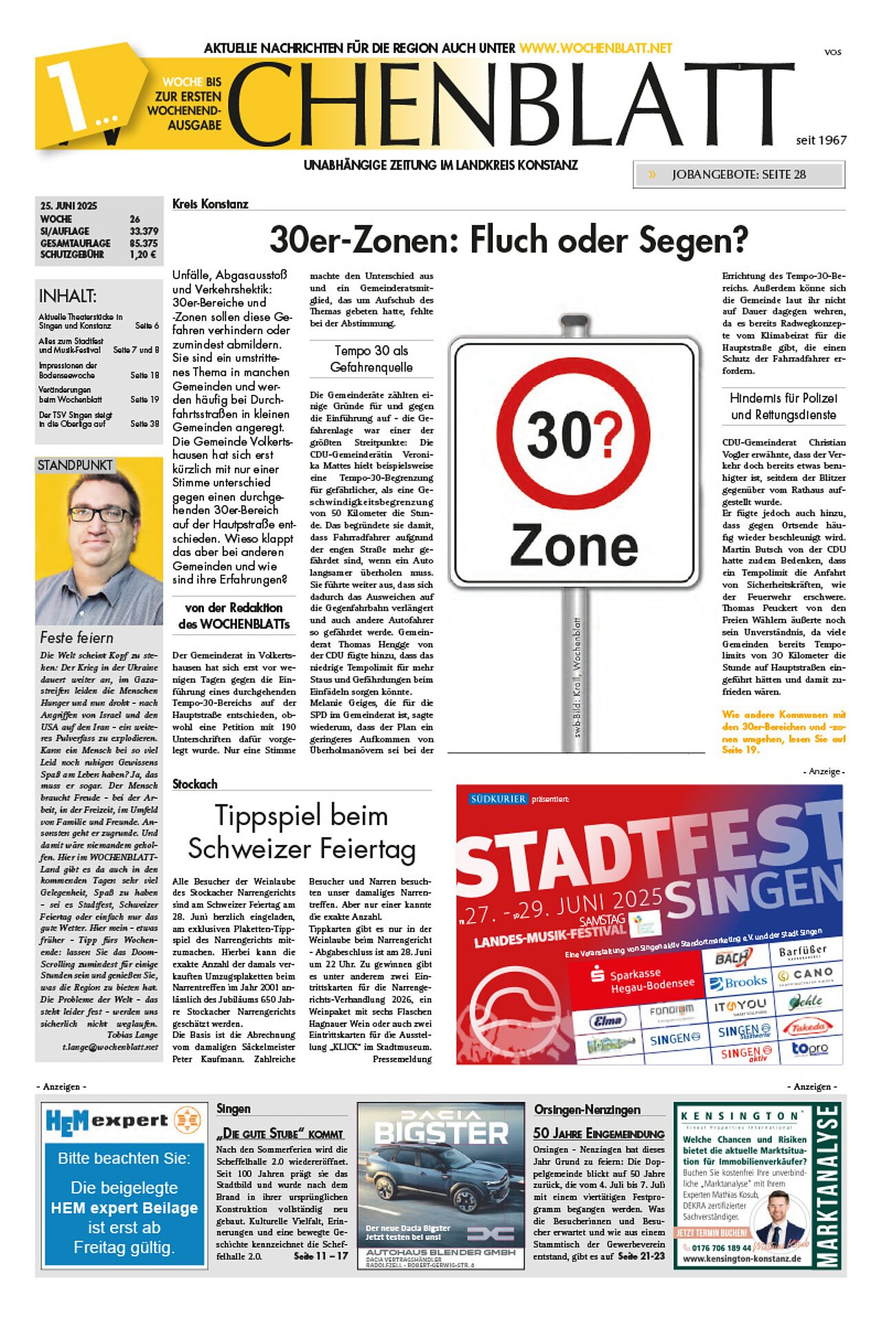 Ausgabe 26 vom 25. Juni 2025