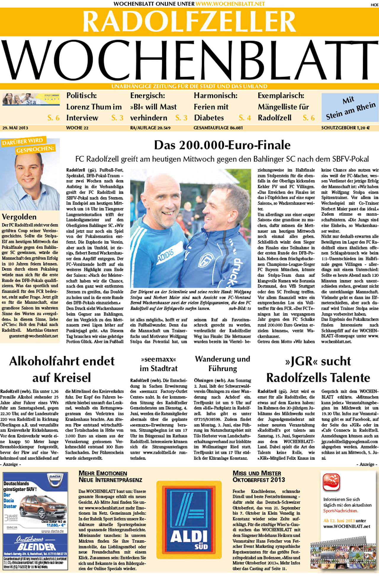Ausgabe 22 vom 29. Mai 2013
