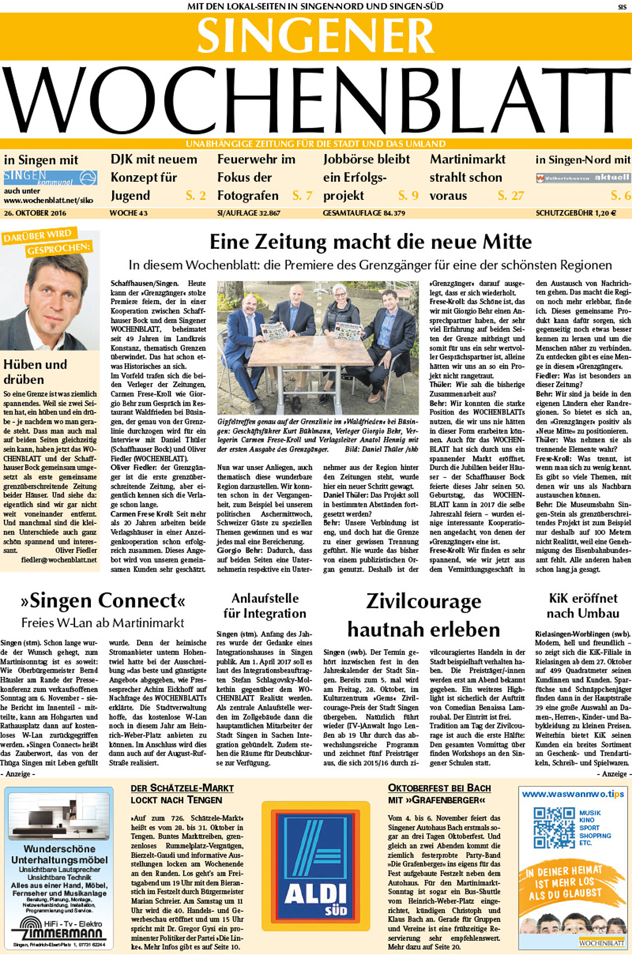 Ausgabe 43 vom 26. Oktober 2016