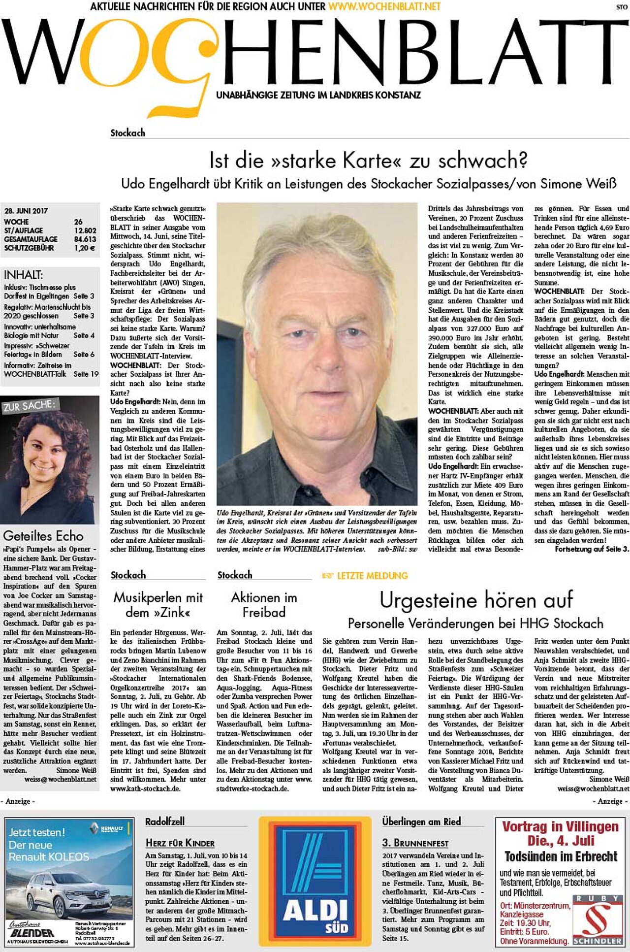 Ausgabe 26 vom 28. Juni 2017