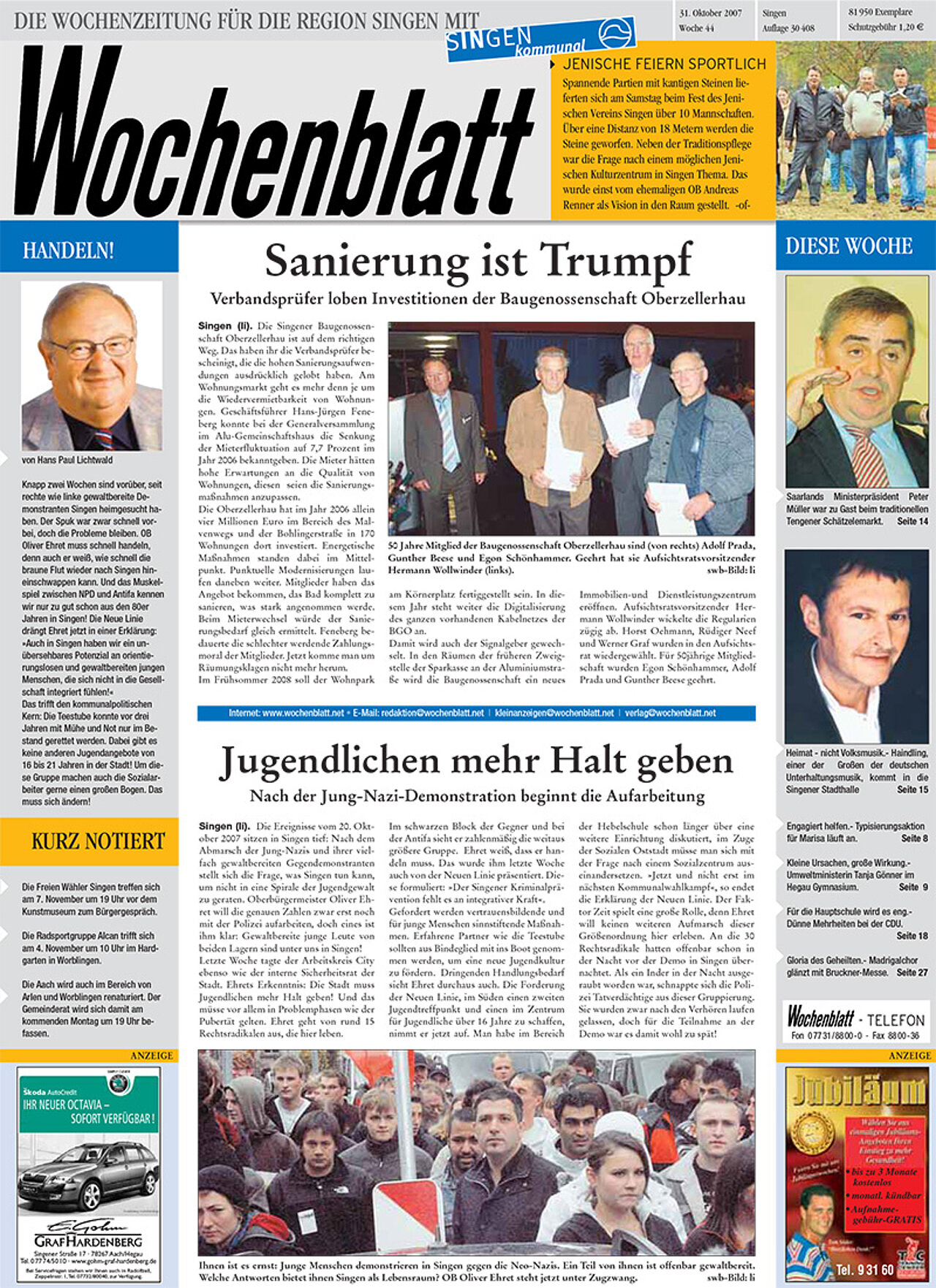 Ausgabe 44 vom 31. Oktober 2007