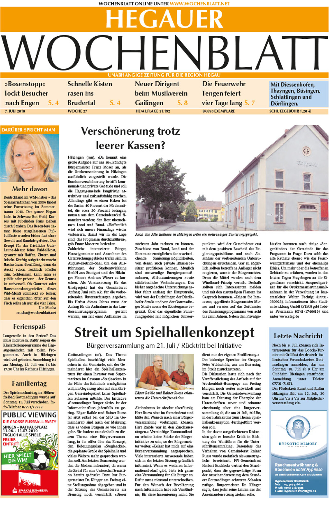 Ausgabe 27 vom 07. Juli 2010