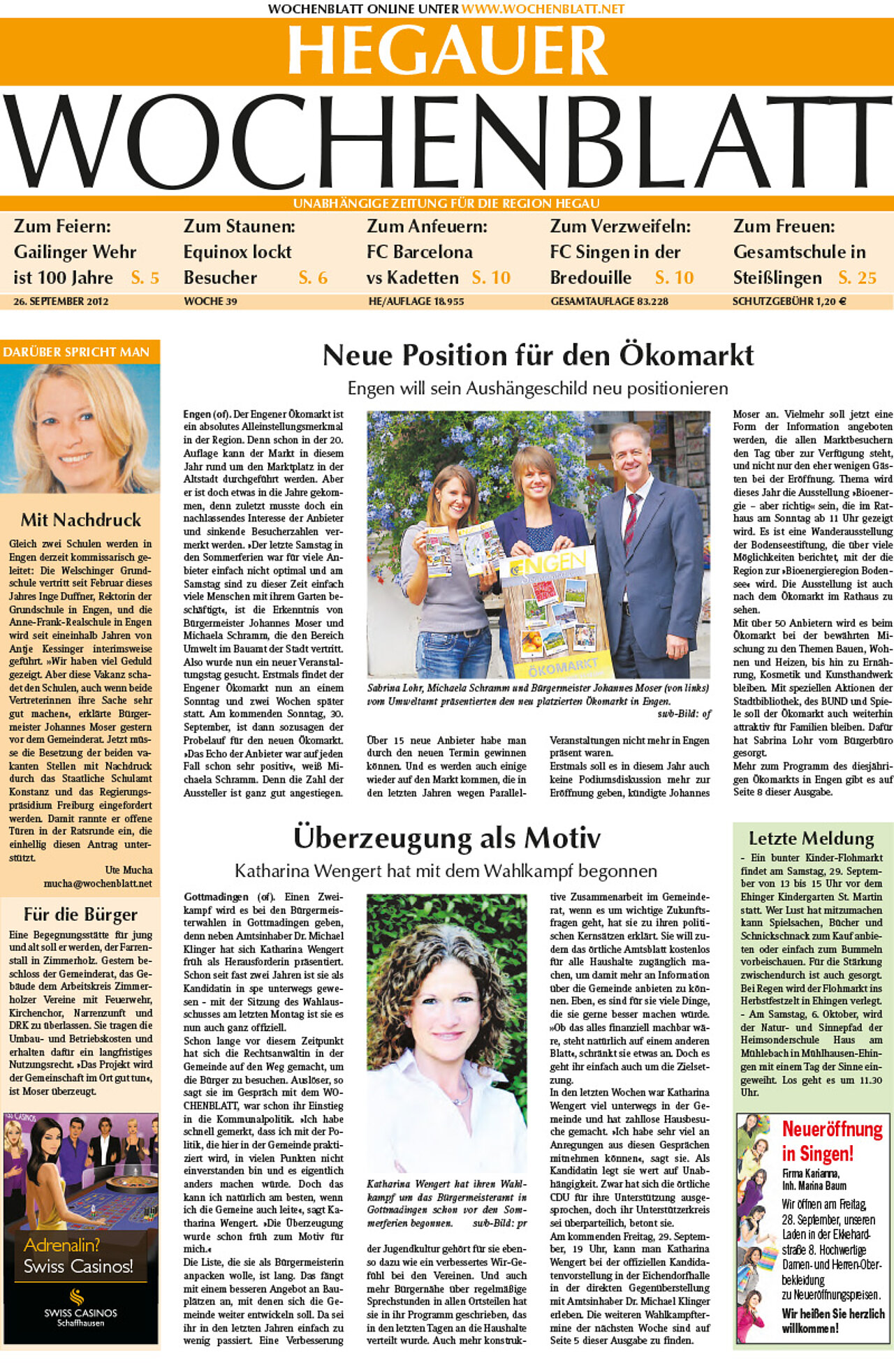 Ausgabe 39 vom 26. September 2012