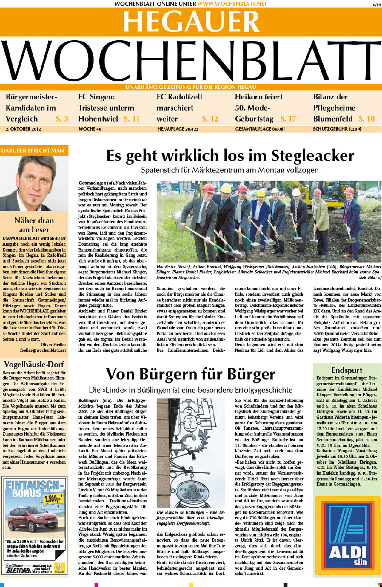 Ausgabe 40 vom 02. Oktober 2012
