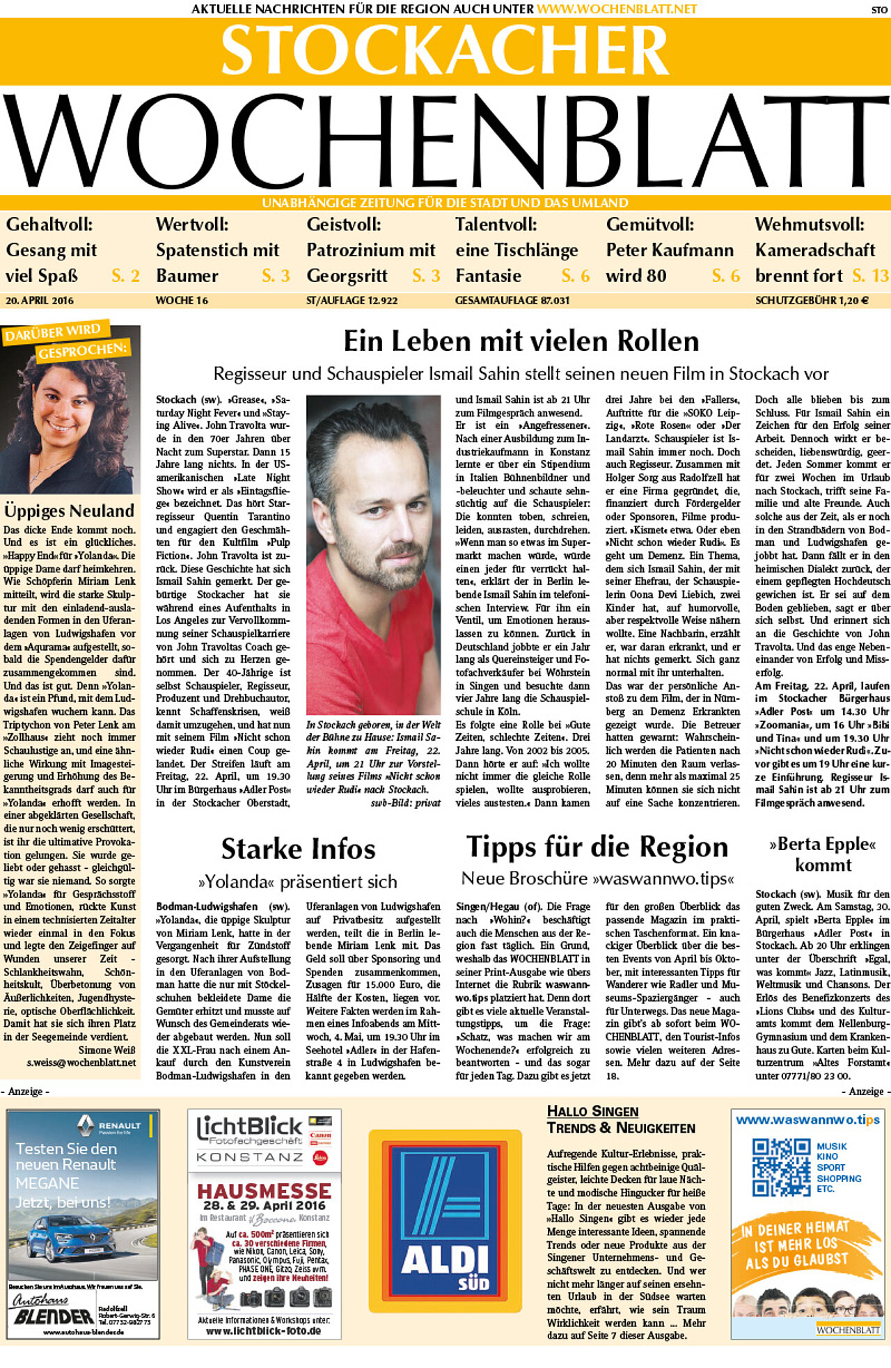 Ausgabe 16 vom 20. April 2016