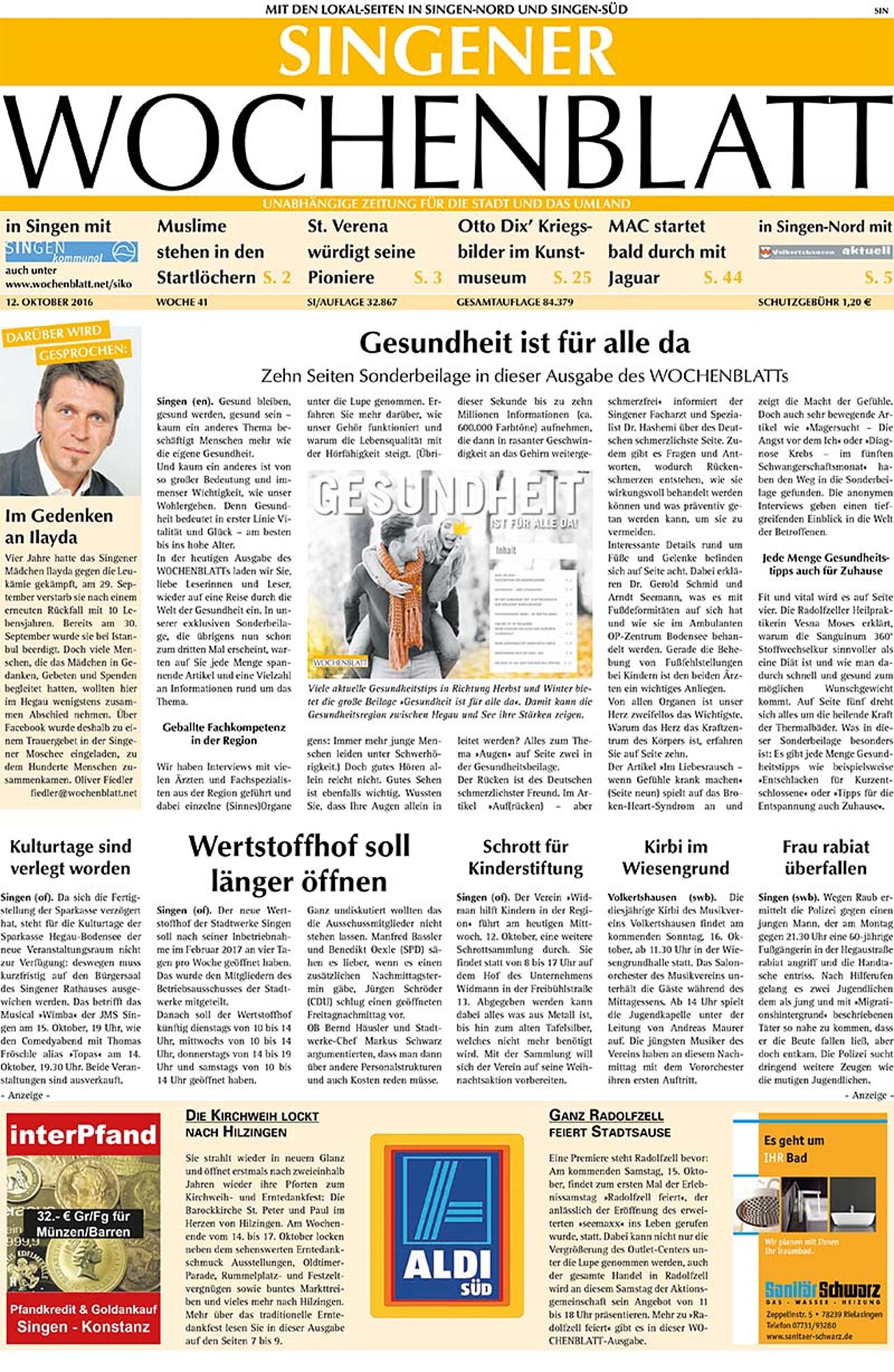 Ausgabe 41 vom 12. Oktober 2016