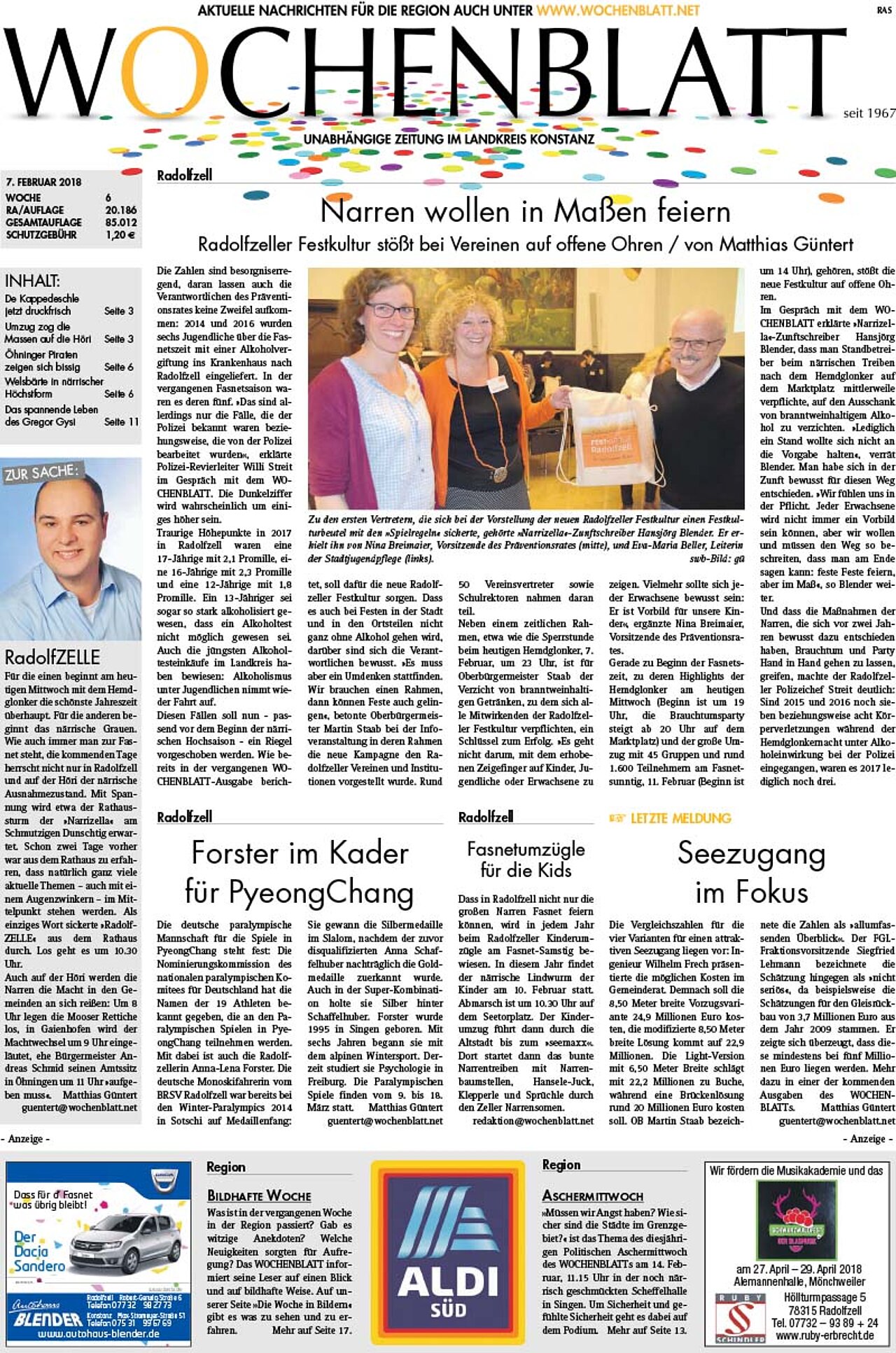 Ausgabe 06 vom 07. Februar 2018