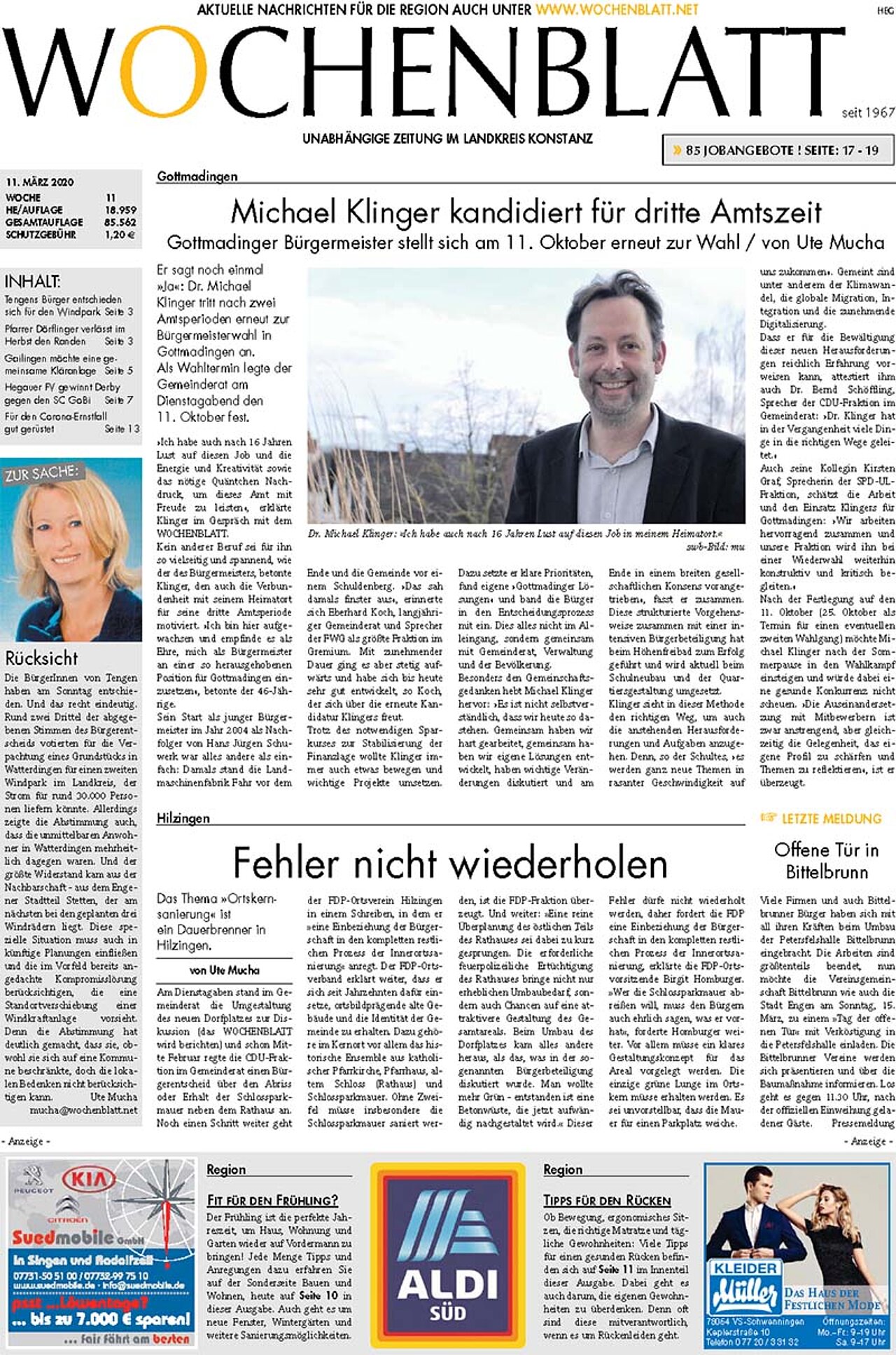 Ausgabe 11 vom 11. März 2020