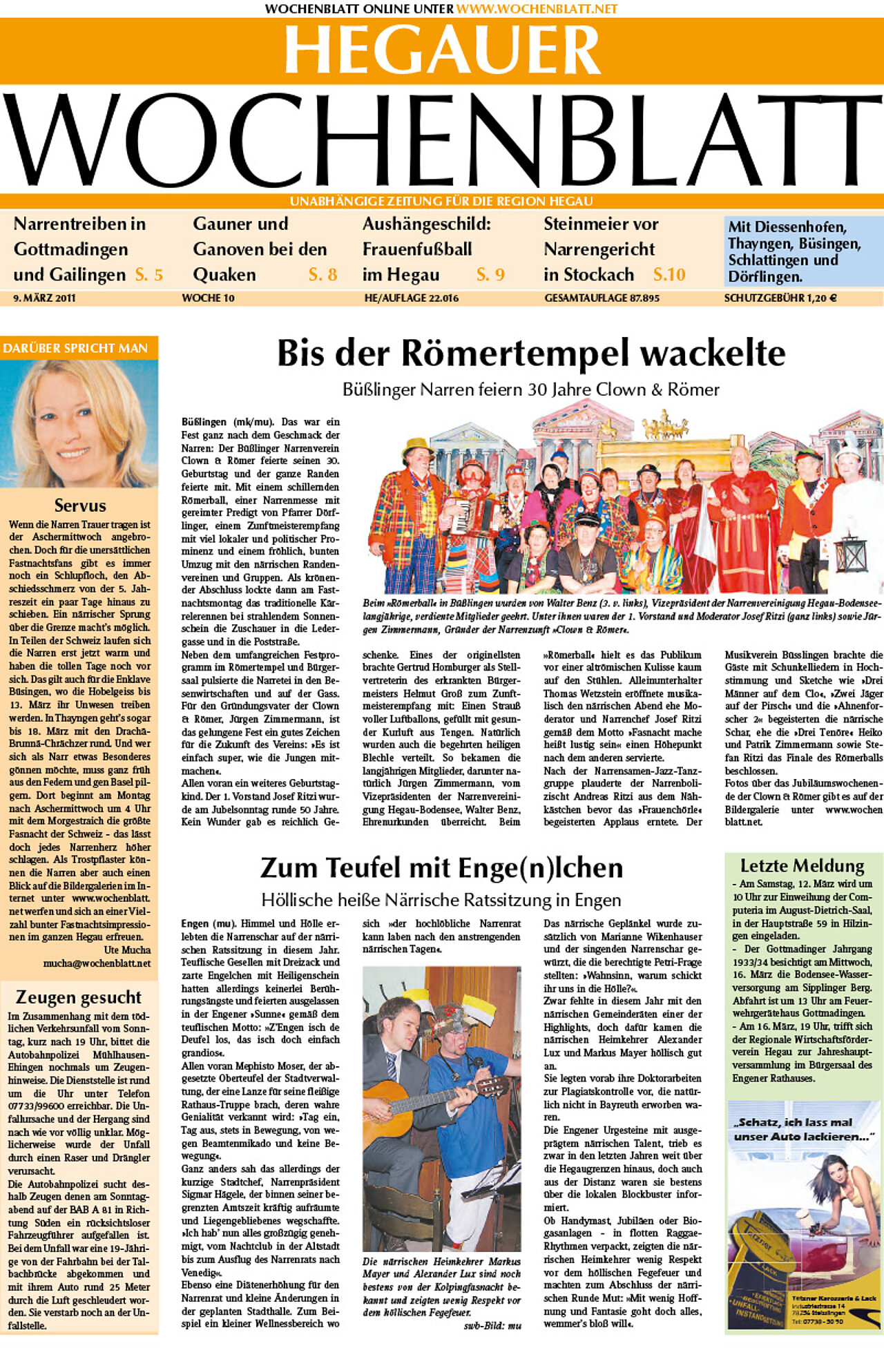 Ausgabe 10 vom 09. März 2011