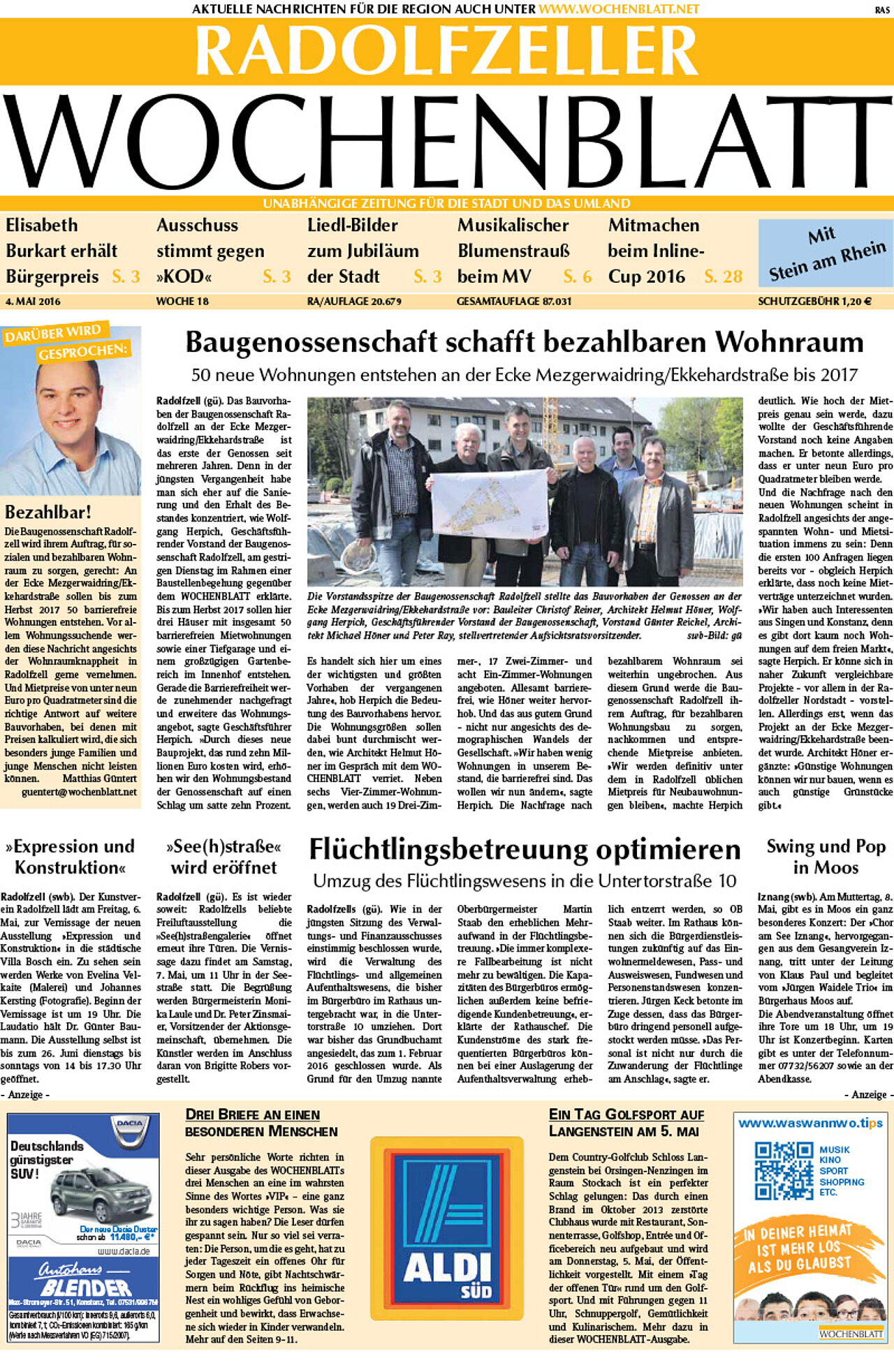 Ausgabe 18 vom 04. Mai 2016